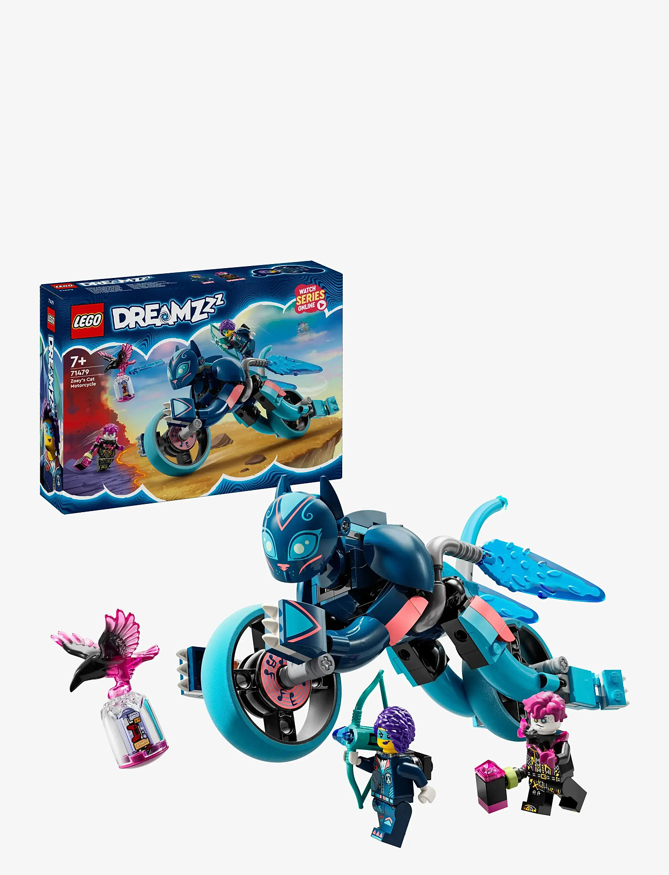 LEGO - Zoey’s Cat Motorcycle Bike Toy 71479 - lego dreamzzz™ - multi - 0