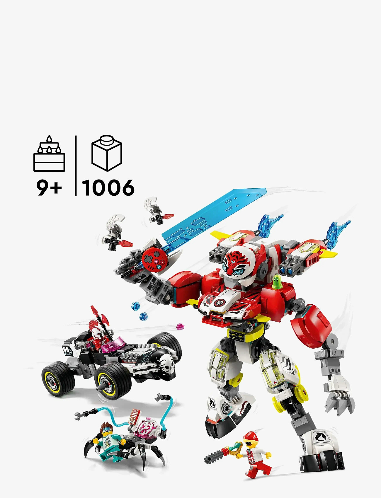 LEGO - Coopers tiger-mech og Zeros hotrod-bil 71497 - lego dreamzzz™ - multi - 1