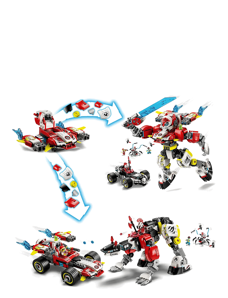 LEGO - Cooper’s Tiger Mech & Zero’s Hot Rod Car Toy 71497 - lego dreamzzz™ - multi - 2