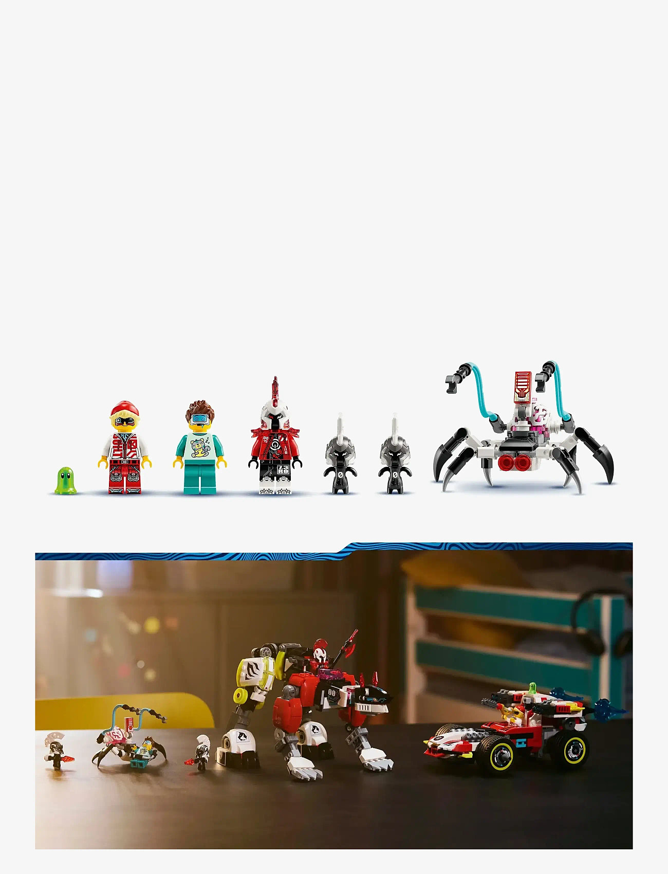 LEGO - Coopers tiger-mech og Zeros hotrod-bil 71497 - lego dreamzzz™ - multi - 3