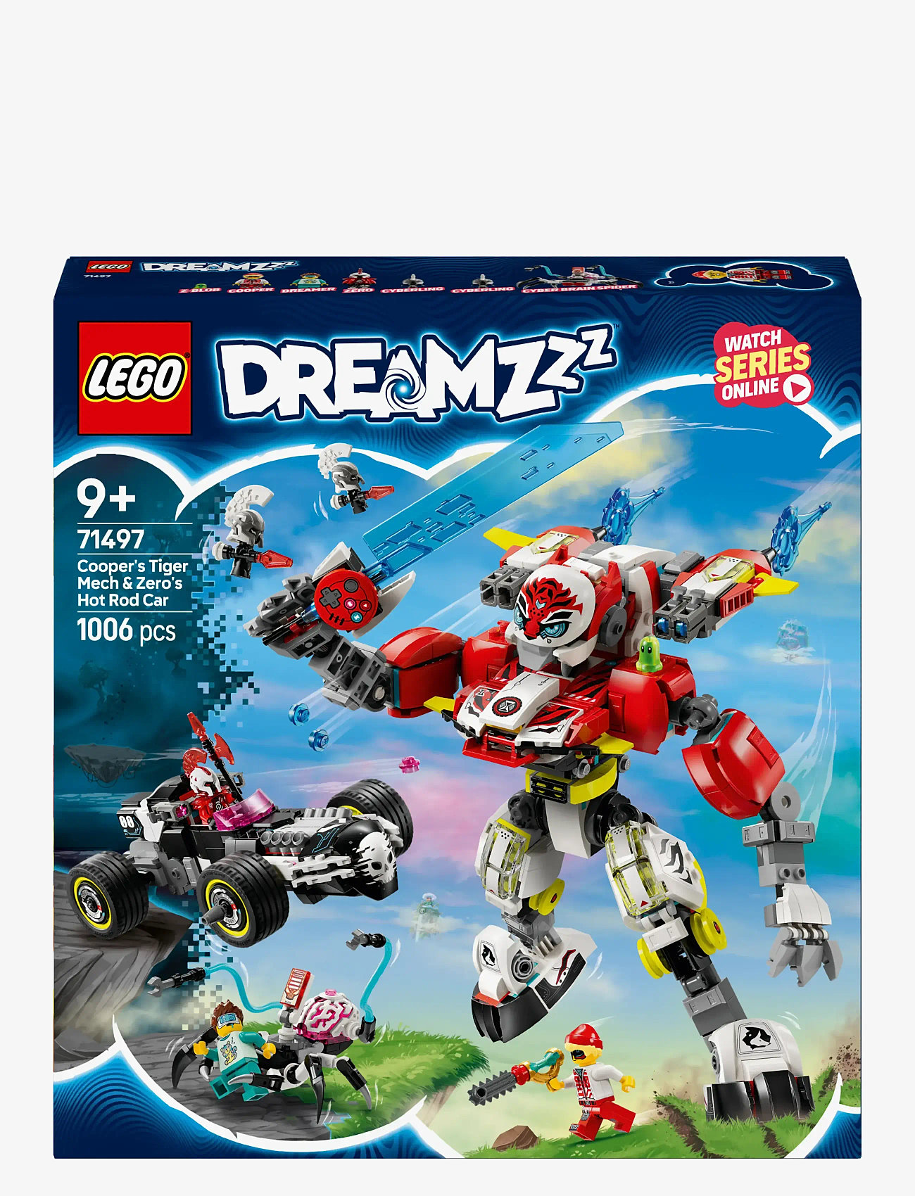 LEGO - Coopers tiger-mech og Zeros hotrod-bil 71497 - lego dreamzzz™ - multi - 4
