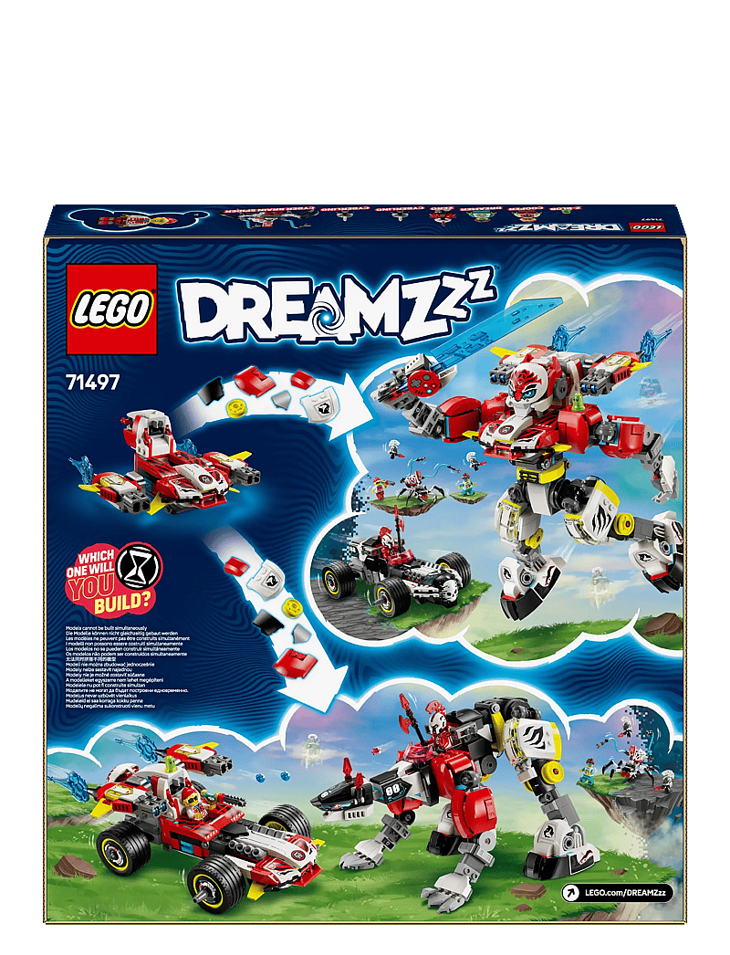 LEGO - Cooper’s Tiger Mech & Zero’s Hot Rod Car Toy 71497 - lego dreamzzz™ - multi - 5