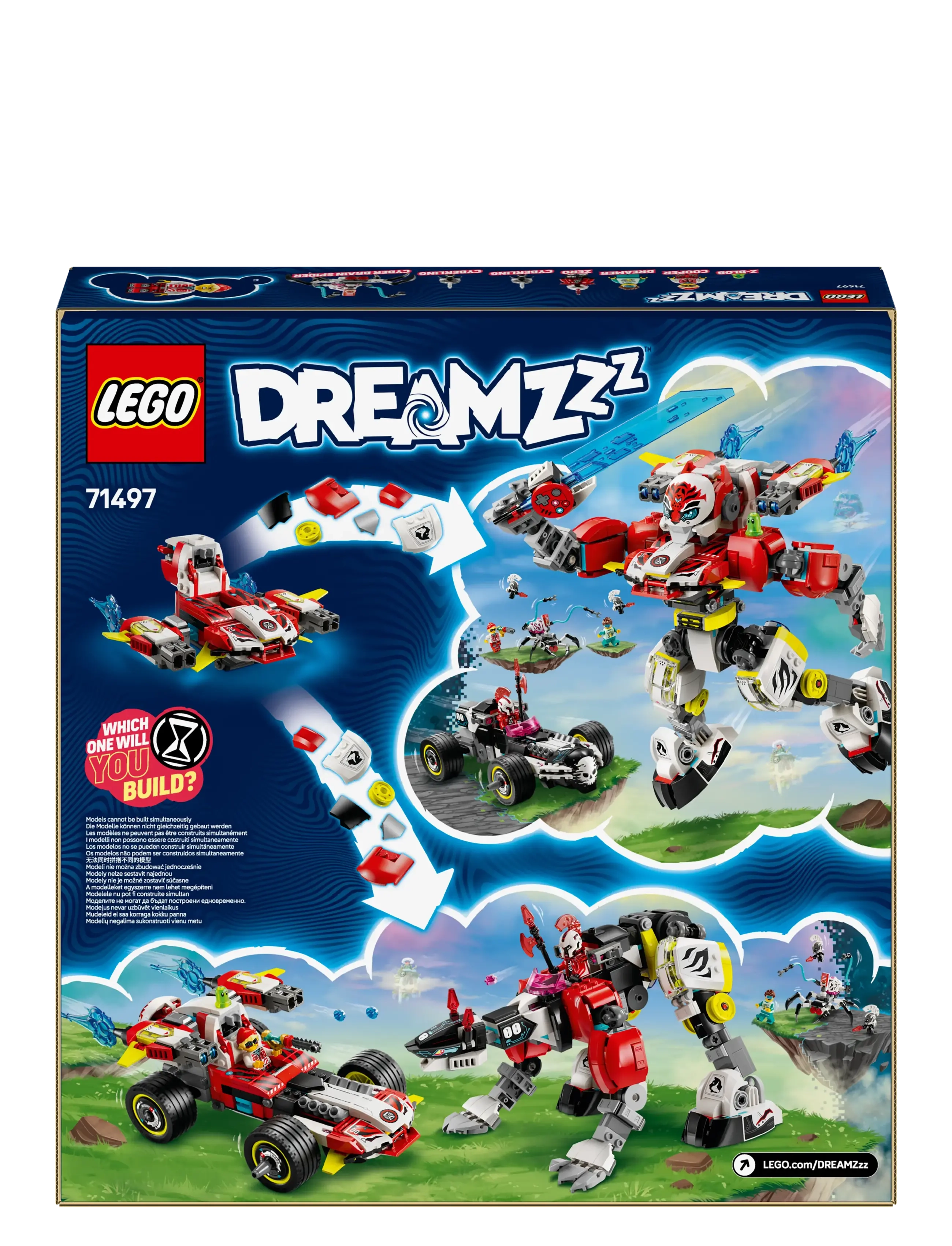 LEGO - Cooper’s Tiger Mech & Zero’s Hot Rod Car Toy 71497 - lego dreamzzz™ - multi - 5