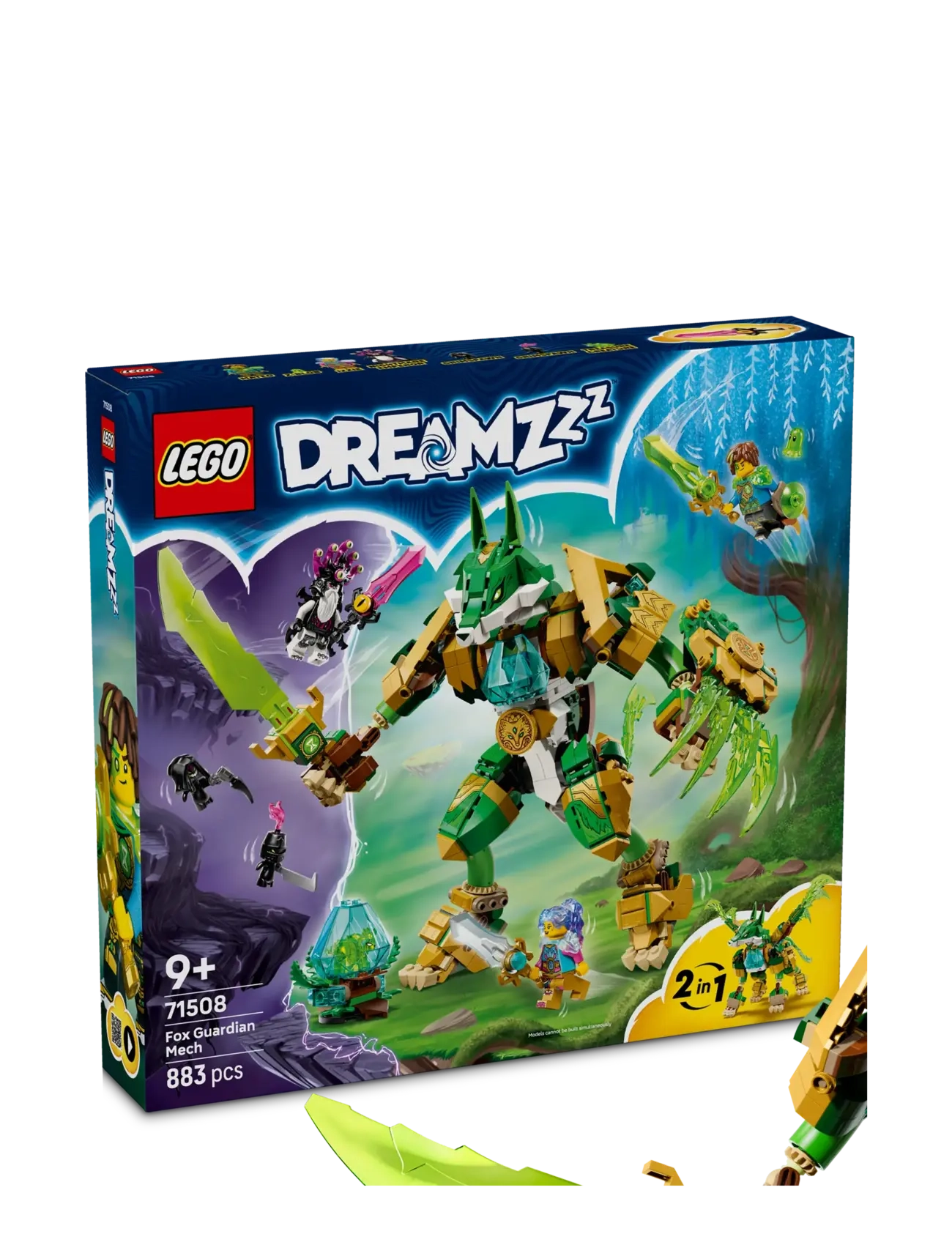 LEGO Fox Guardian Mech Toy 71508 - LEGO DREAMZzz™ - MULTI / green