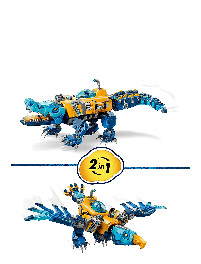 LEGO - Crocodile Submarine Building Toy 71512 - lego dreamzzz™ - multi - 4