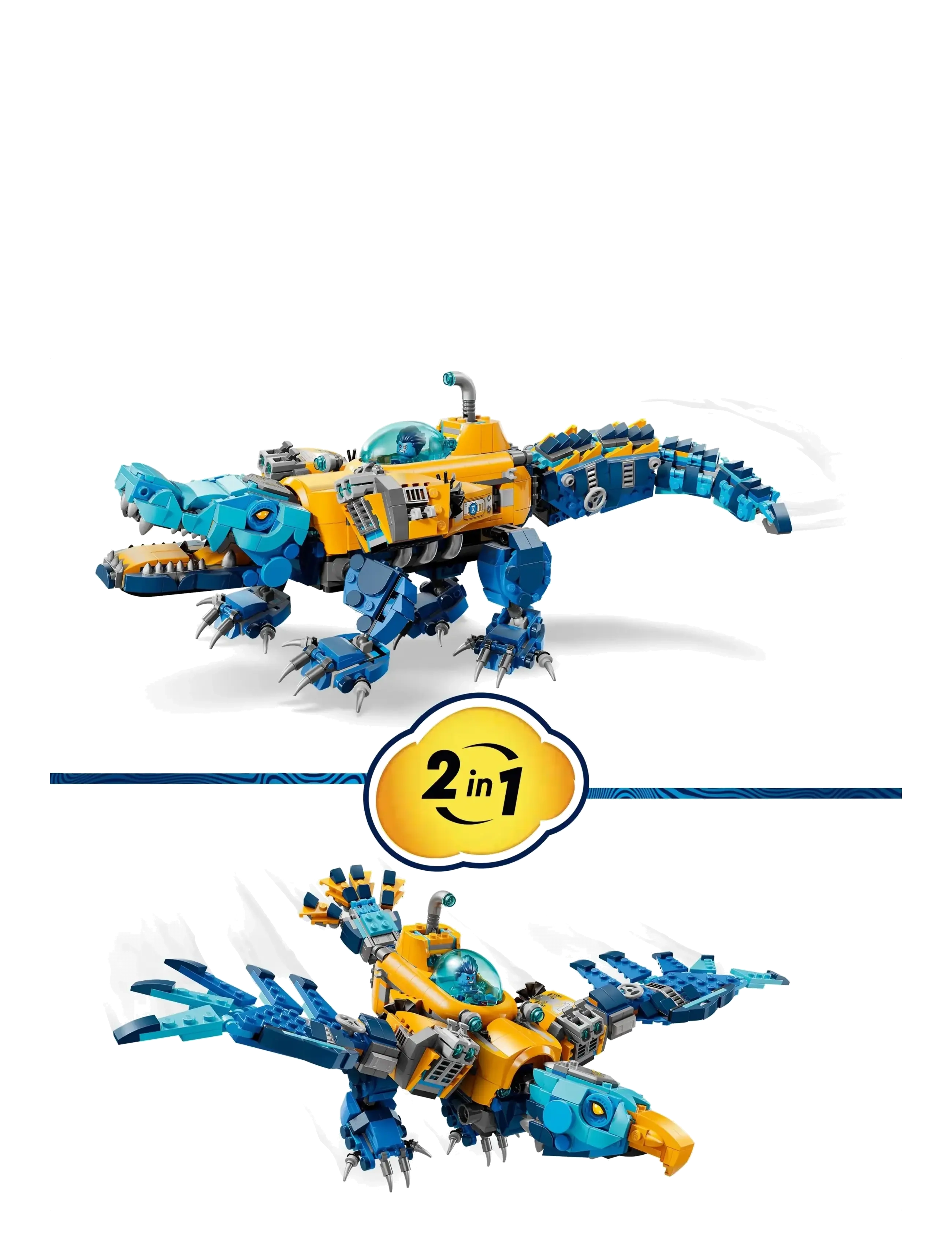 LEGO - Krokodille-ubåd 71512 - lego dreamzzz™ - multi - 4