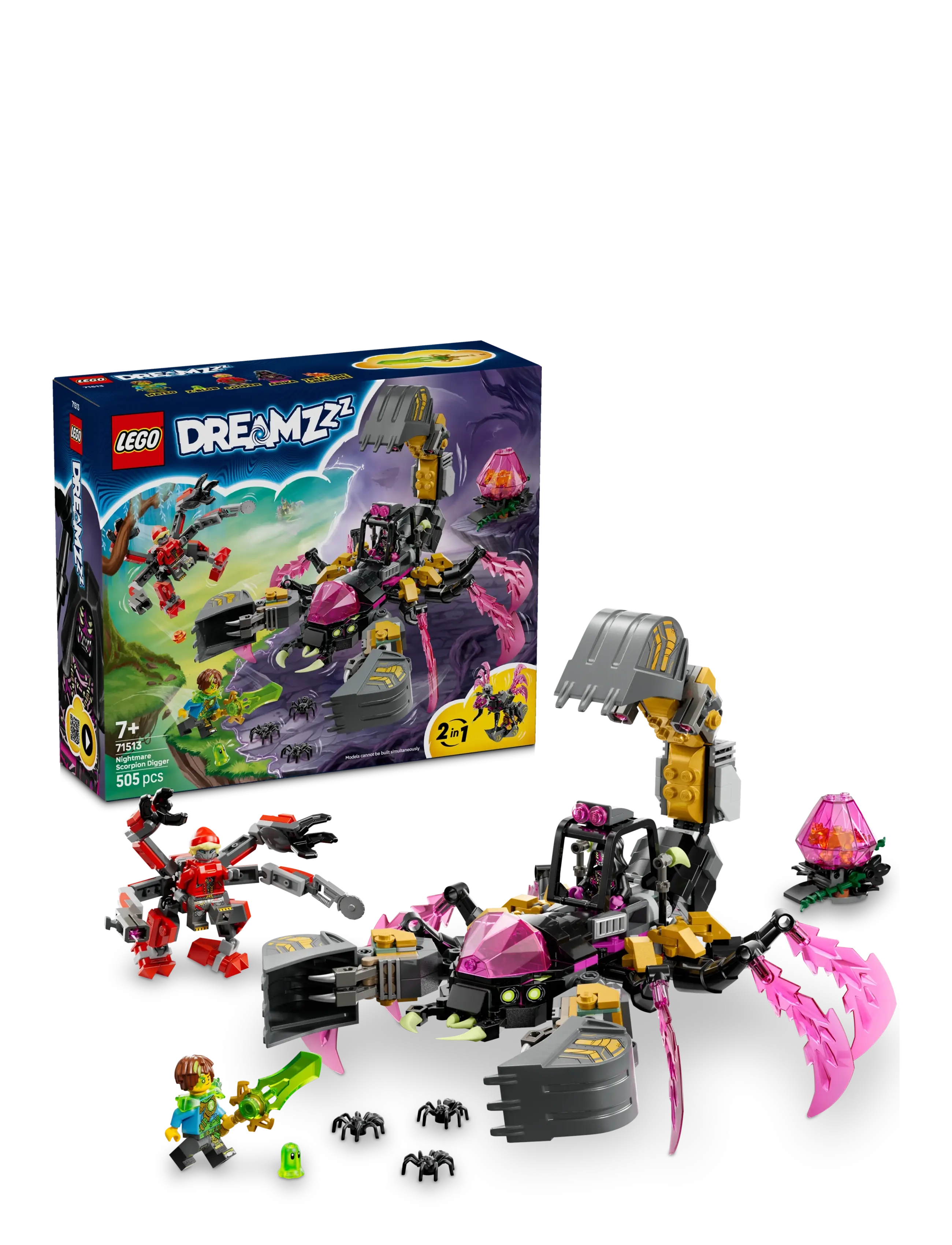 LEGO Mareridtsskorpion-Graver 71513, One Size, Lego Spielzeug, Schwarz - Dreamzzz, Kinder