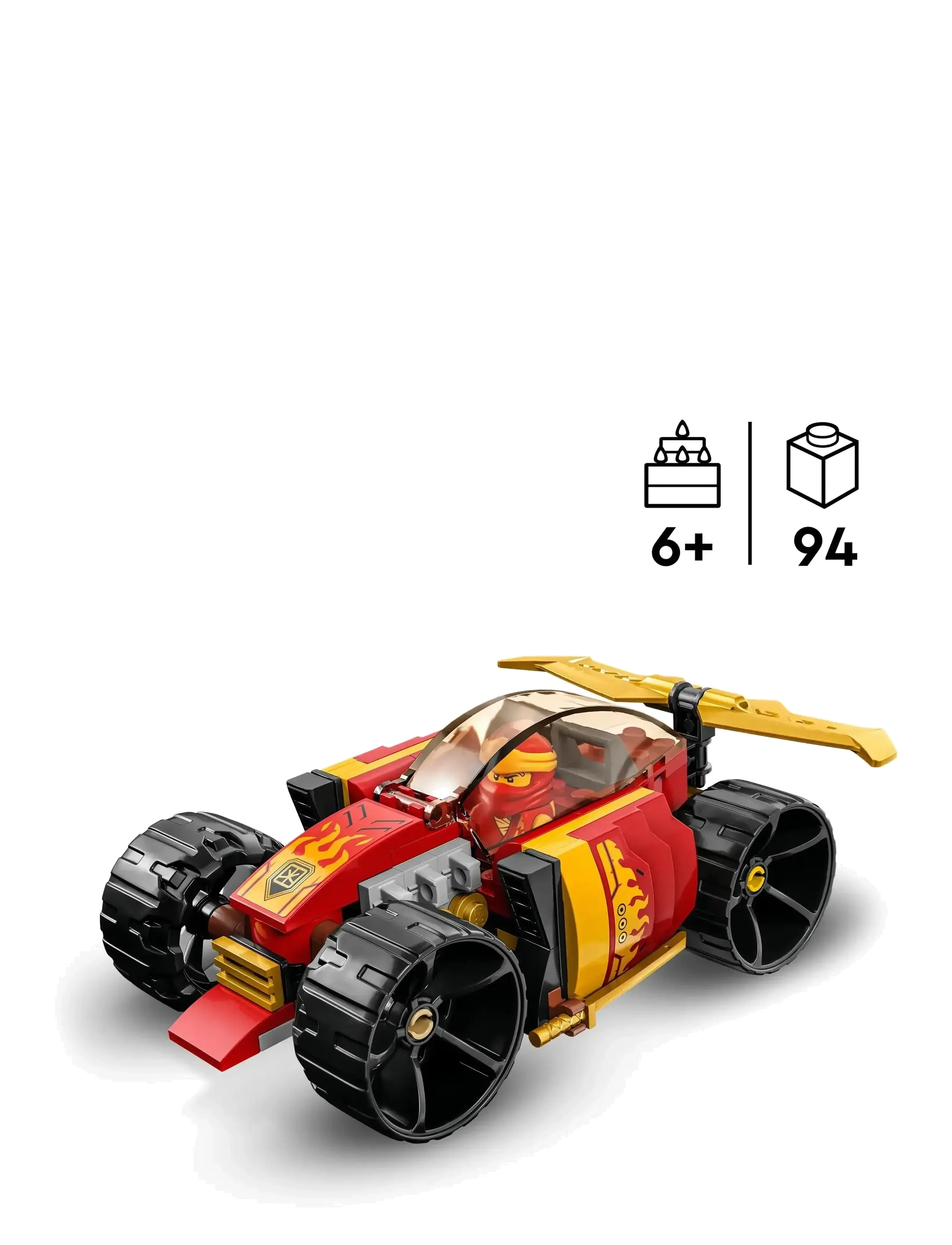 LEGO - Kai’s Ninja Race Car EVO 71780 Building Toy Set - lego ninjago - multicolor - 1