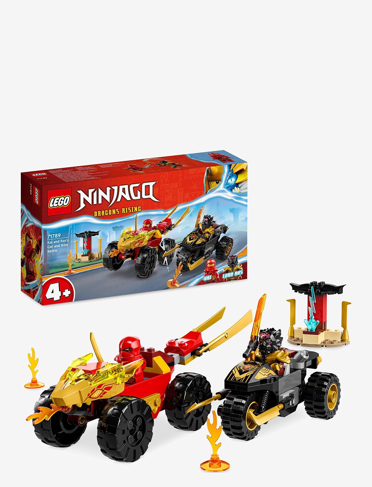 LEGO - Kai and Ras's Car and Bike Battle Toys - lego® ninjago® - multicolor - 0