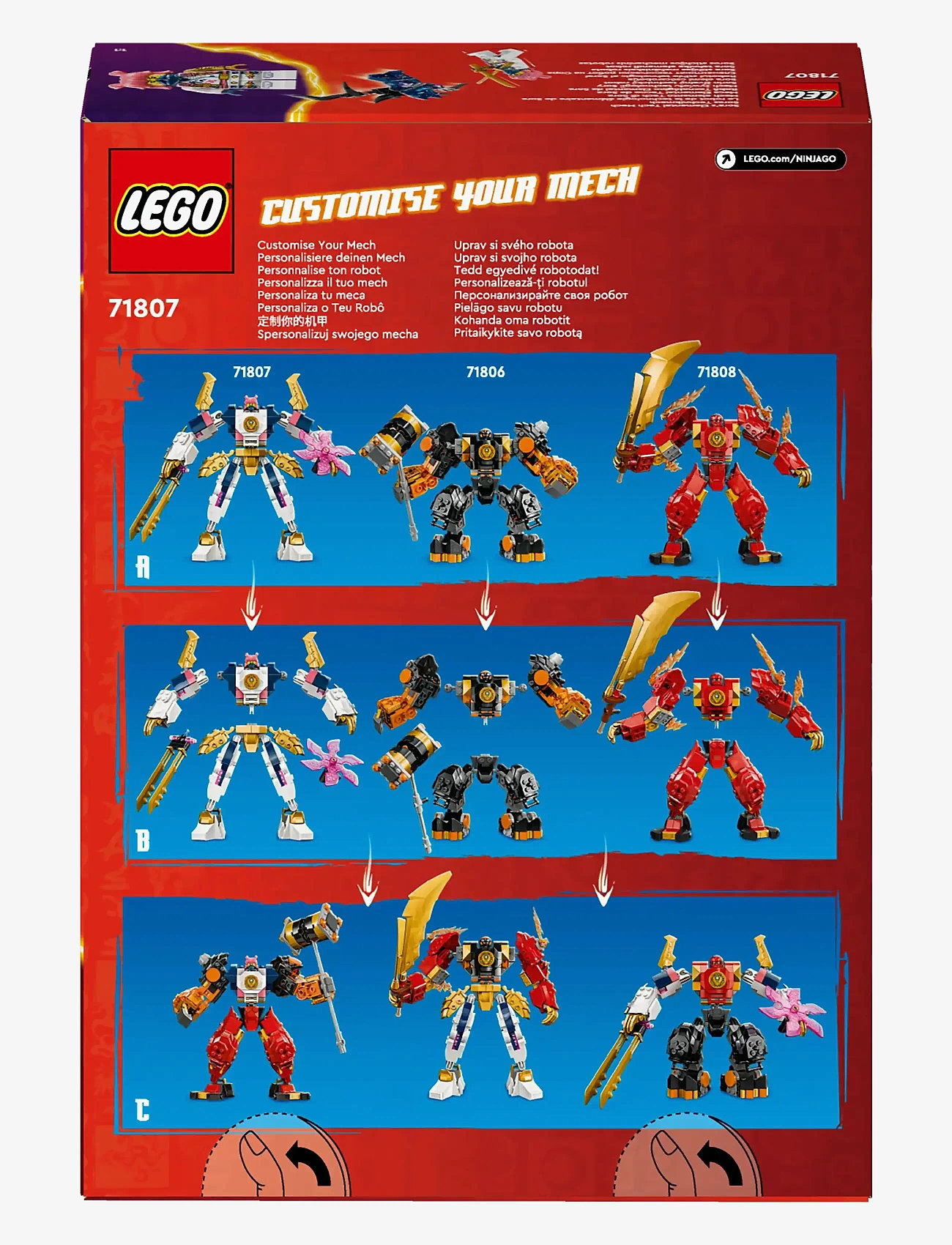 LEGO - Sora’s Elemental Tech Mech Toy 71807 - lego® ninjago® - multi - 4