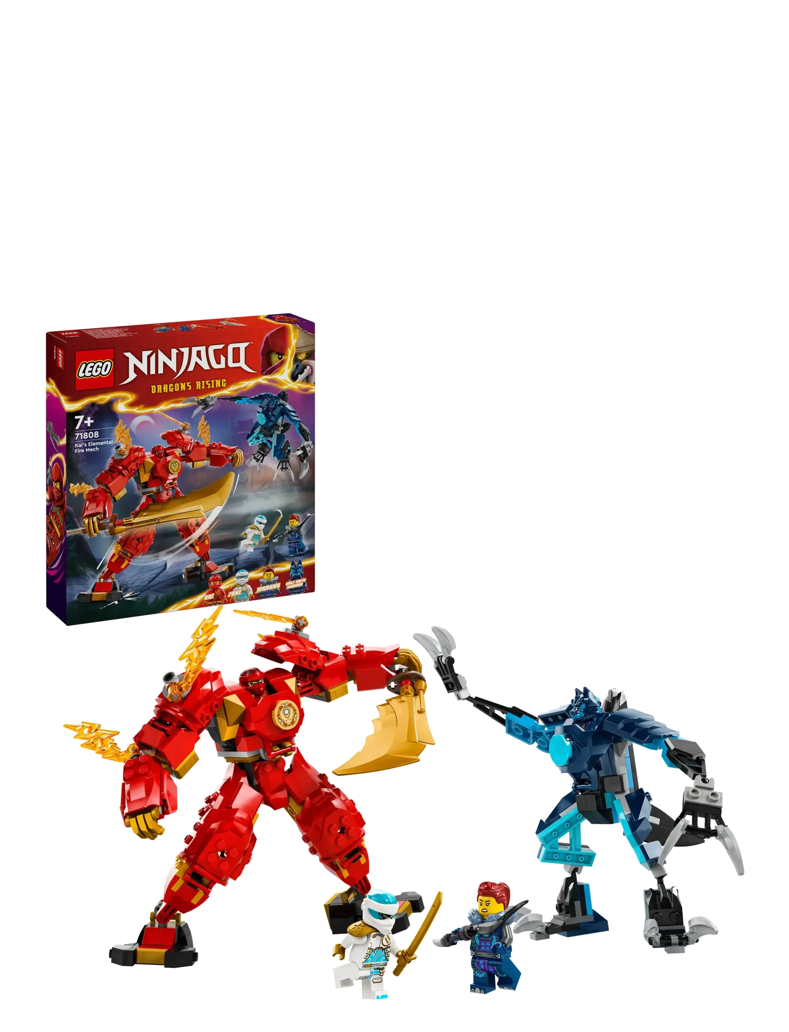 LEGO Kai’s Elemental Fire Mech Toy 71808 - Toys - MULTI / multi