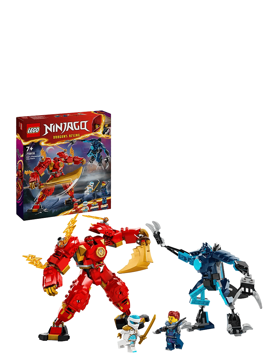 LEGO - Kai’s Elemental Fire Mech Toy 71808 - multi - 0