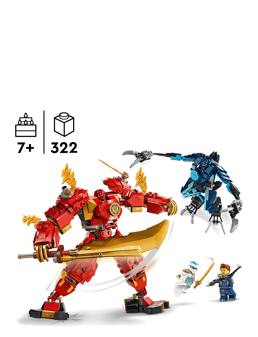 LEGO - Kai’s Elemental Fire Mech Toy 71808 - multi - 1