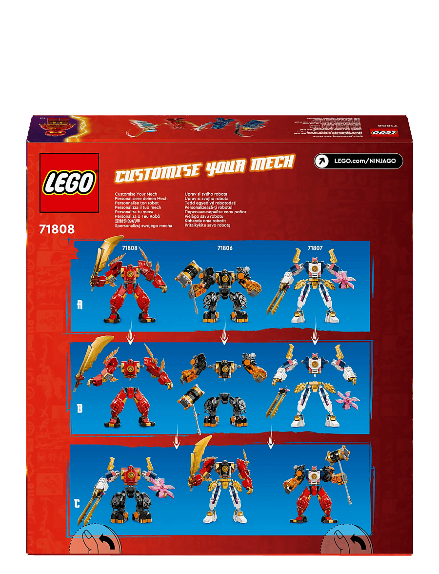 LEGO - Kai’s Elemental Fire Mech Toy 71808 - multi - 4