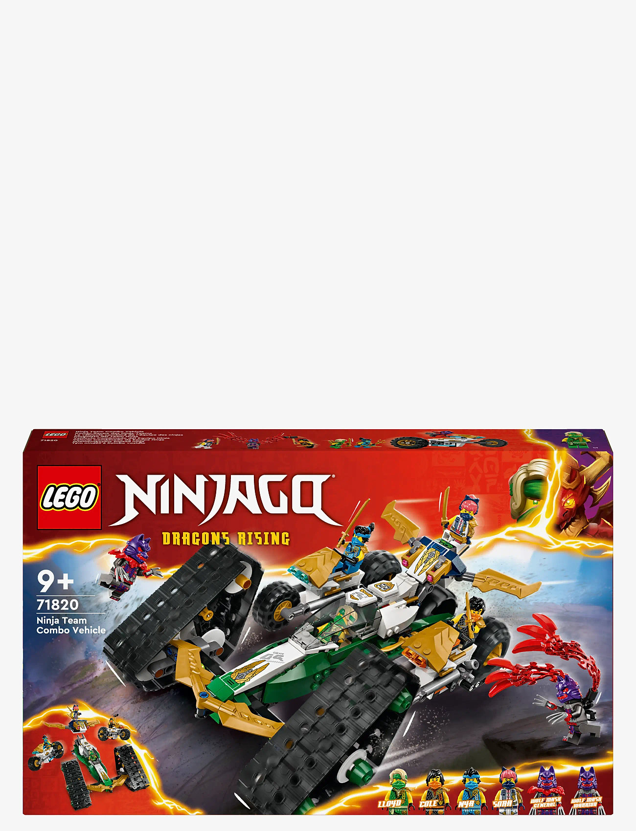 LEGO Ninja Team Combo Vehicle 4-in-1 Toy 71820 (LGO71820) LEGO