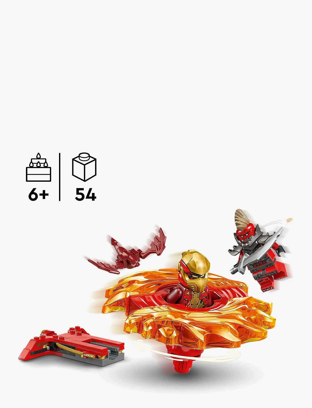Fire Ninjago Spin LEGO Kai's Dragon Spinjitzu Spinner Action Toy