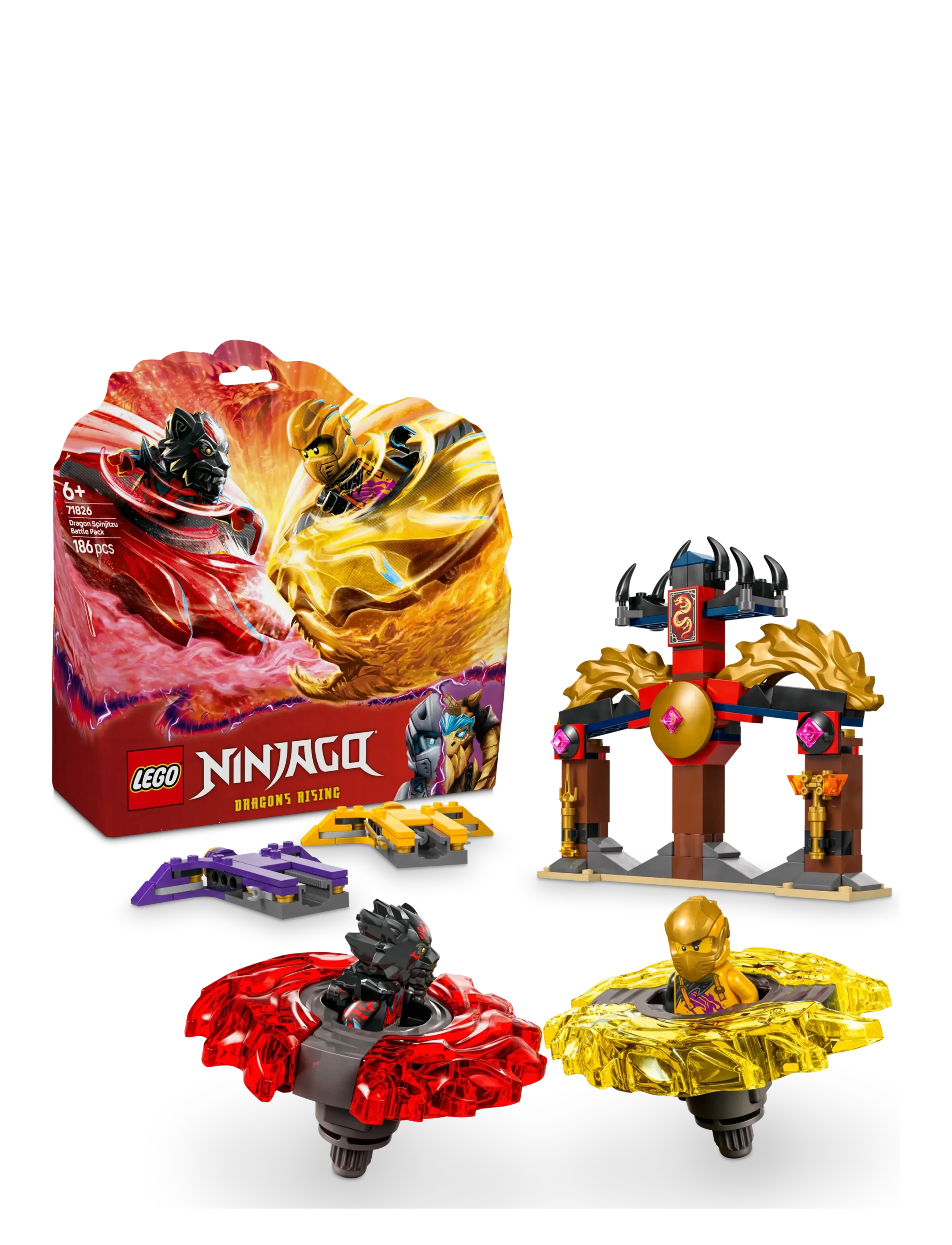 LEGO Drage-Spinjitzu Battle Pack 71826, Børn, Lego ninjago, Multi/mønstret, Str: ONE SIZE