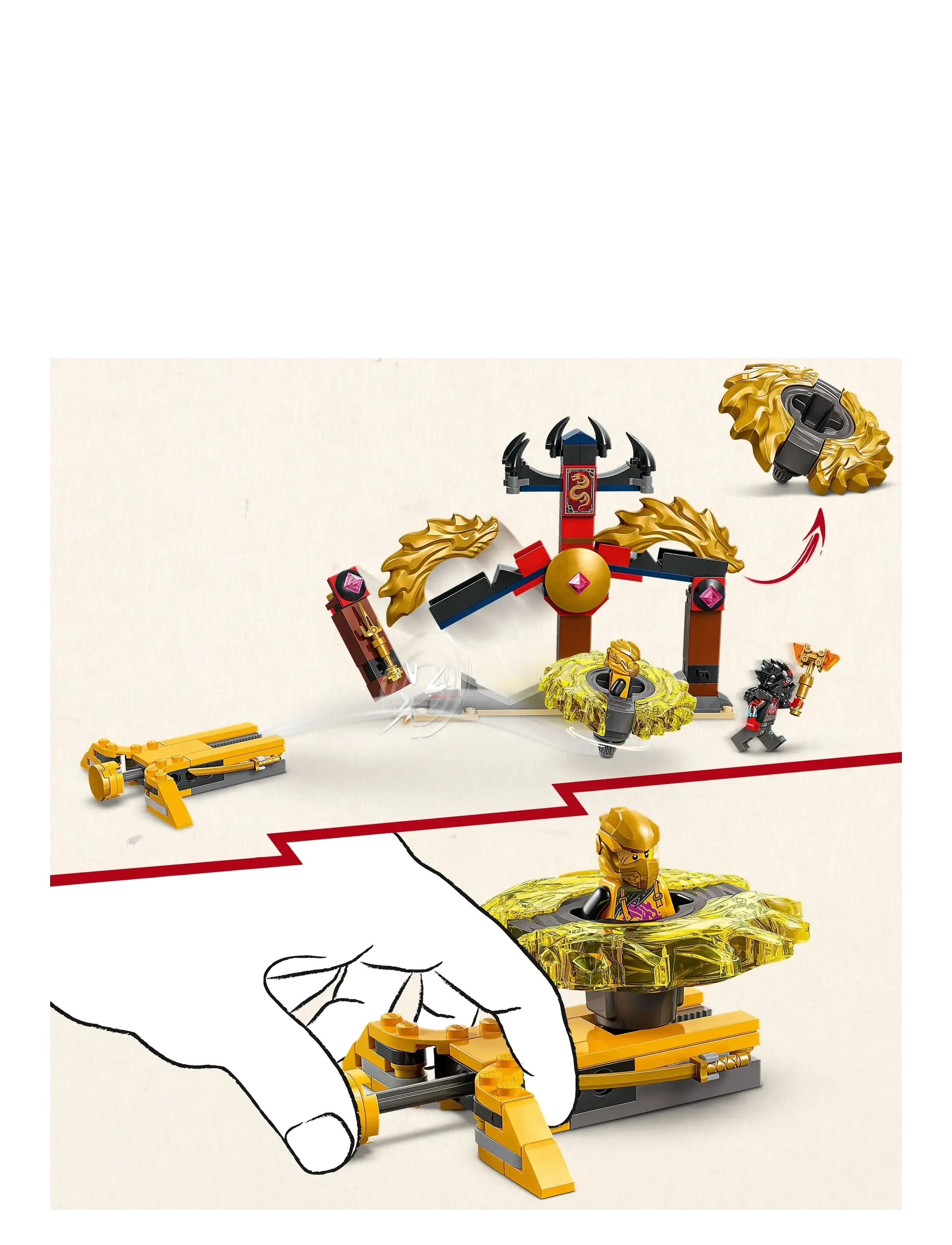 LEGO - Drakspinjitzu – stridspaket 71826 - lego® ninjago® - multi - 3