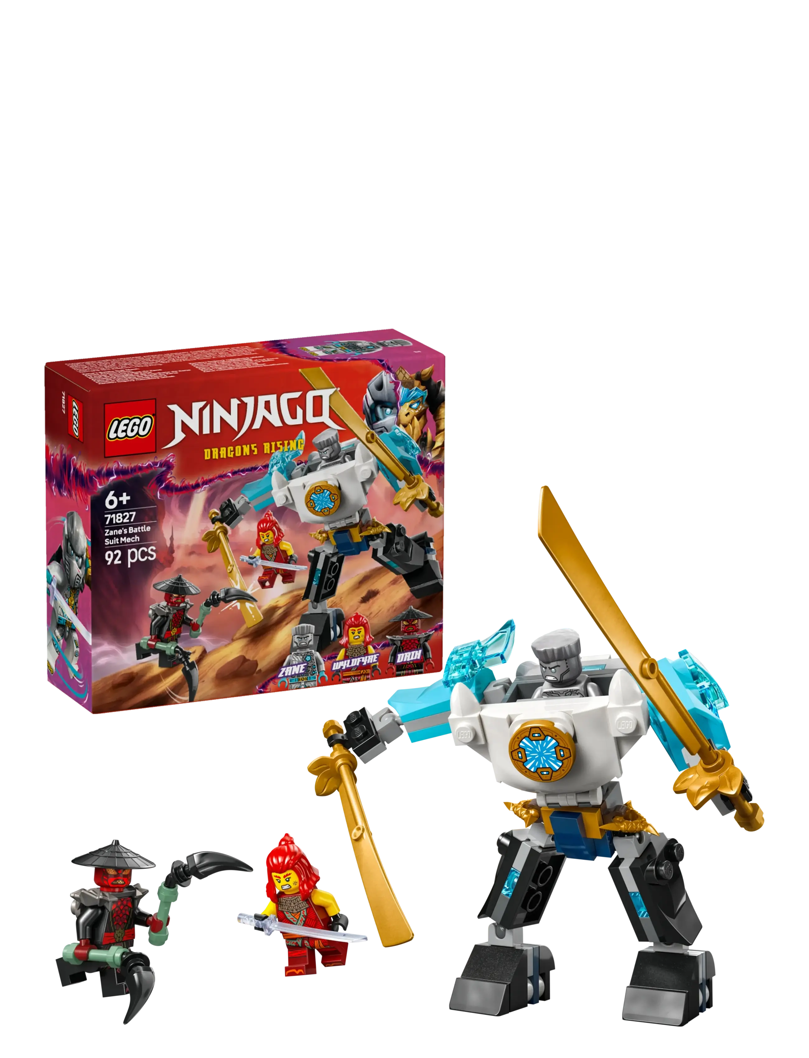 LEGO Zanes Kampdragt-Mech 71827, One Size, Multi/patterned, Lego Legetøj > Lego ninjago, Børn