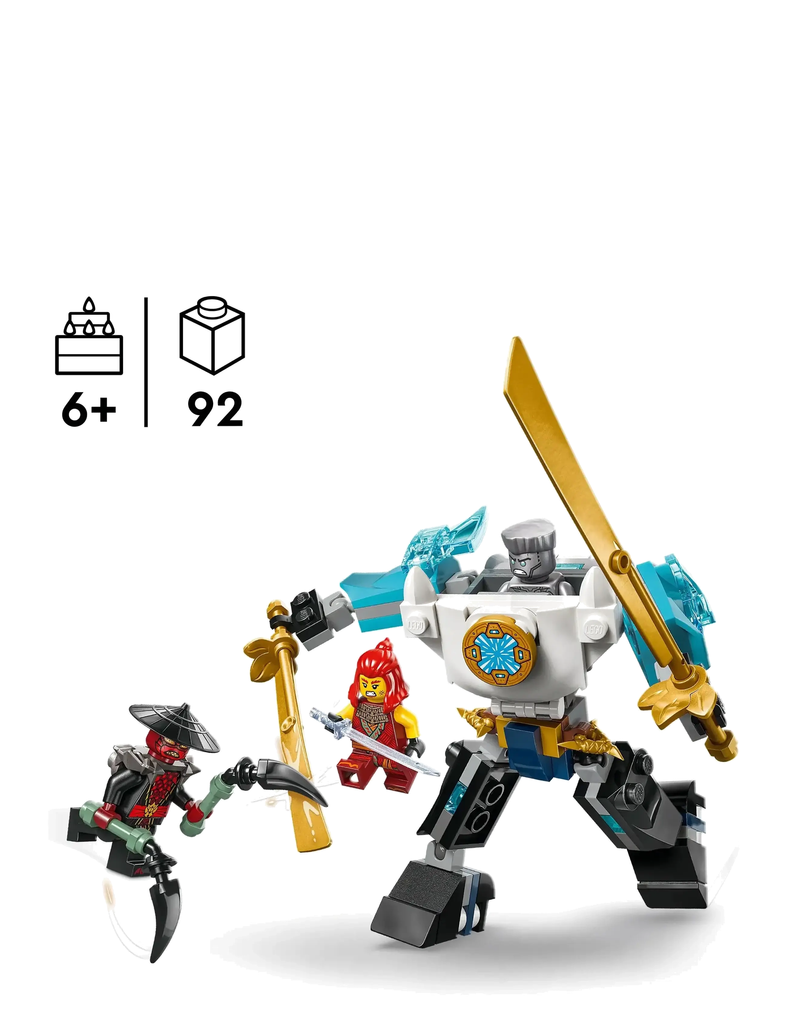 LEGO - Zane’s Battle Suit Mech Pretend Play Toy Set 71827 - lego ninjago - multi - 1