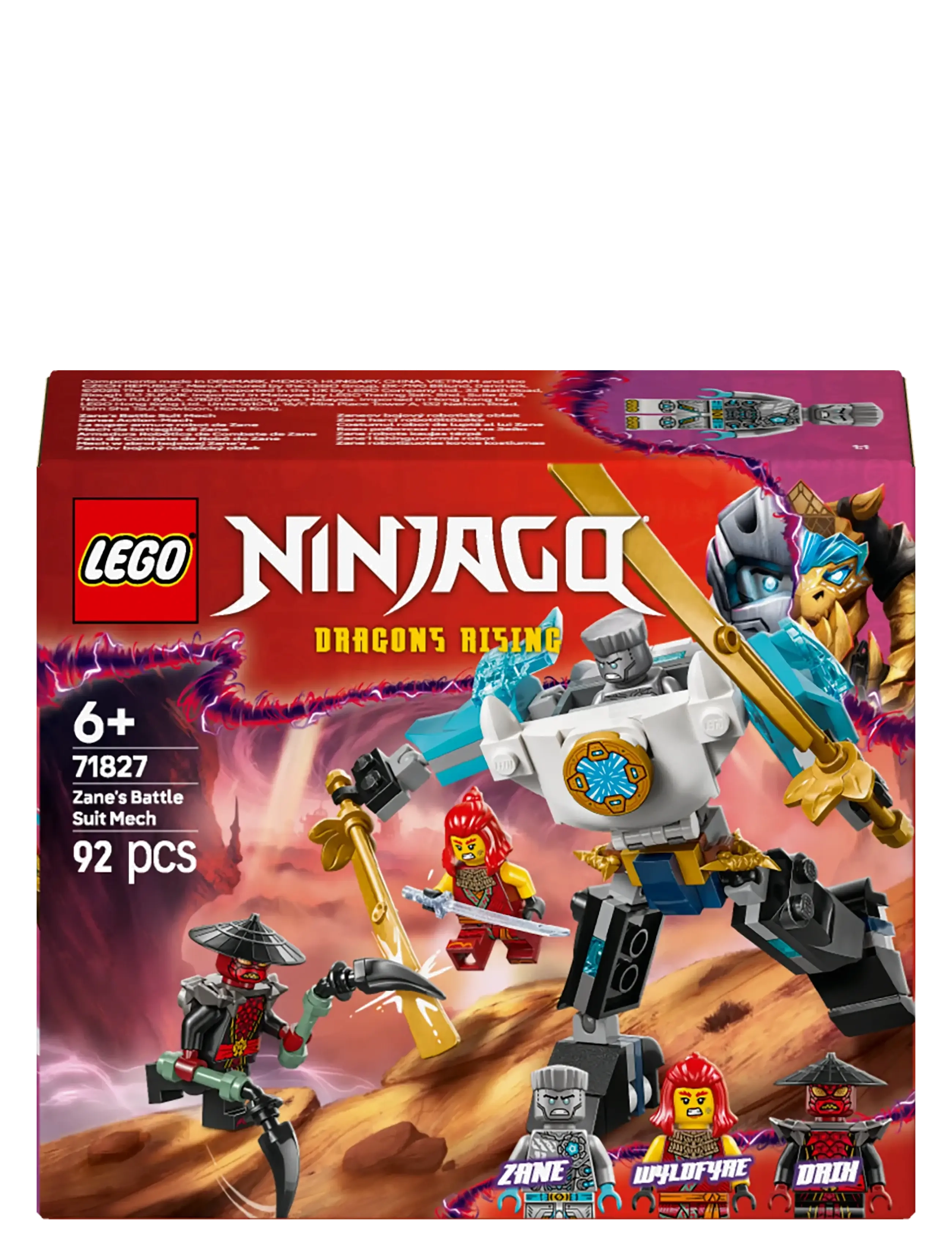 LEGO Zane's Battle Suit Mech Pretend Play Toy Set 71827 (LGO71827