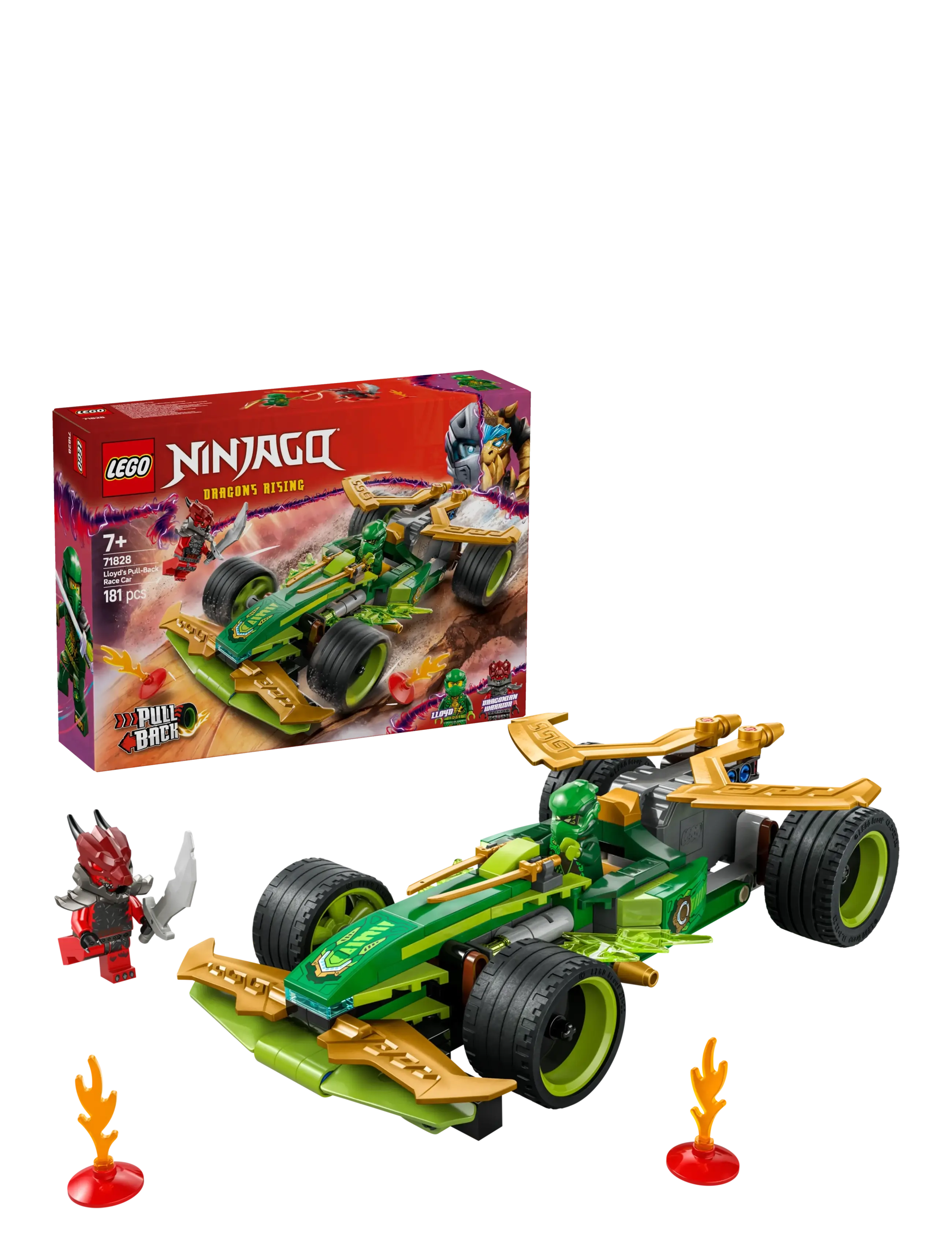 LEGO Lloyds Pull-Back-Racerbil 71828, Børn, Lego ninjago, Multi/mønstret, Str: ONE SIZE