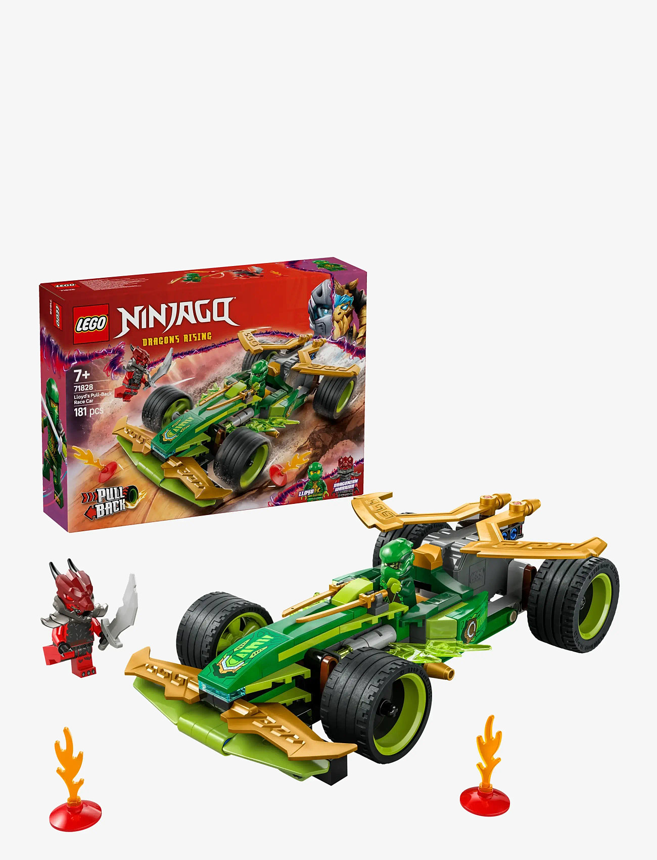 LEGO - Lloyd’s Pull-Back Race Car Pretend Play Toy Set 71828 - lego ninjago - multi - 0