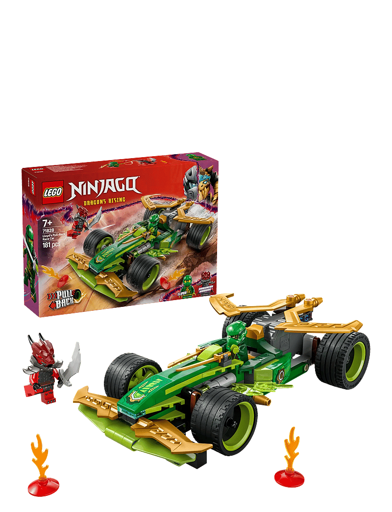 LEGO - Lloyd’s Pull-Back Race Car Pretend Play Toy Set 71828 - lego ninjago - multi - 0