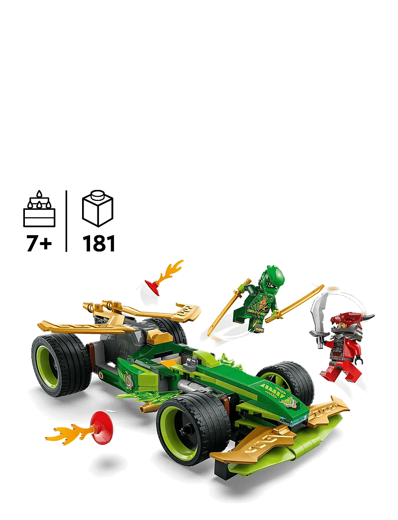 LEGO - Lloyd’s Pull-Back Race Car Pretend Play Toy Set 71828 - lego ninjago - multi - 1