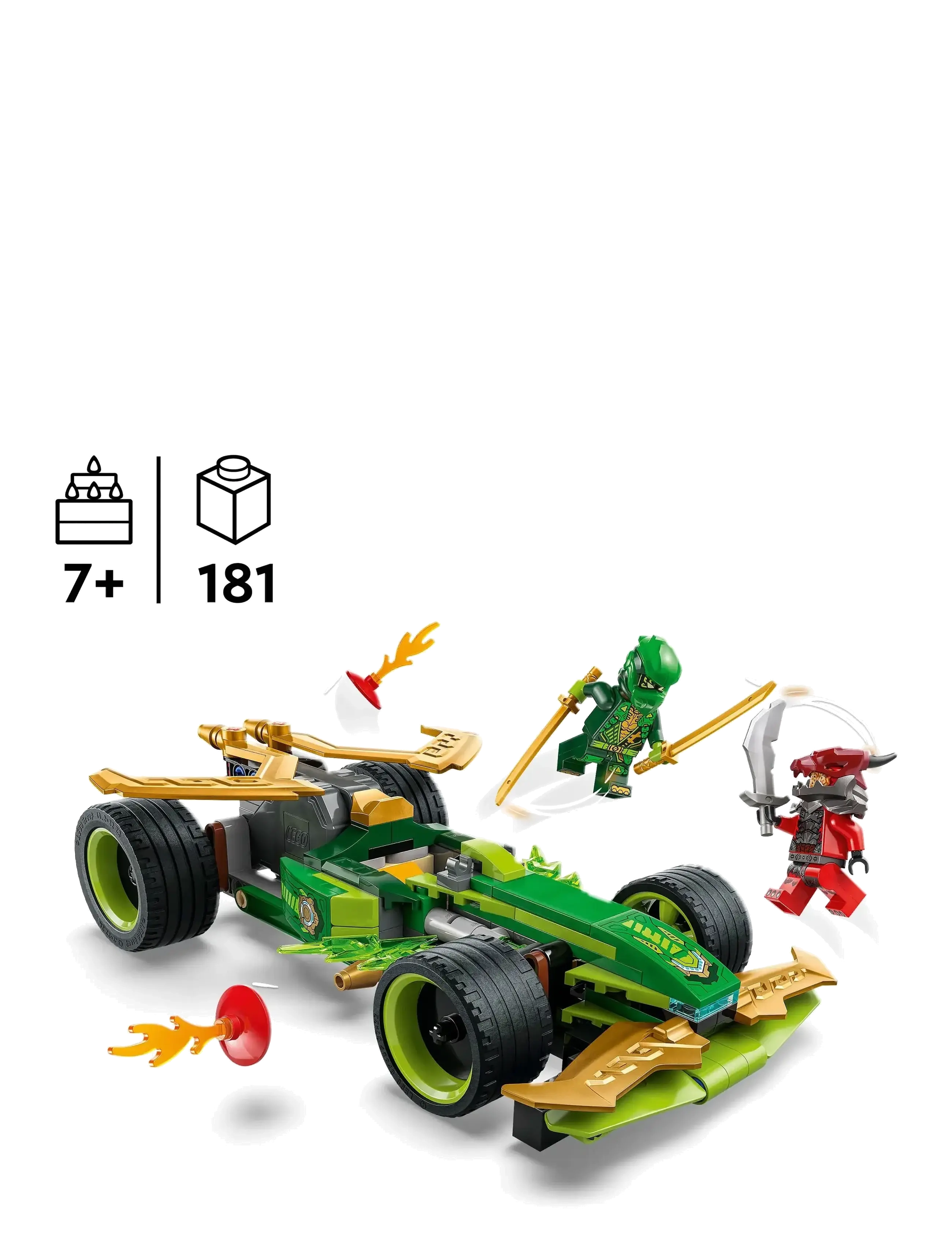 LEGO - Lloyds pull back-racerbil 71828 - lego® ninjago® - multi - 1