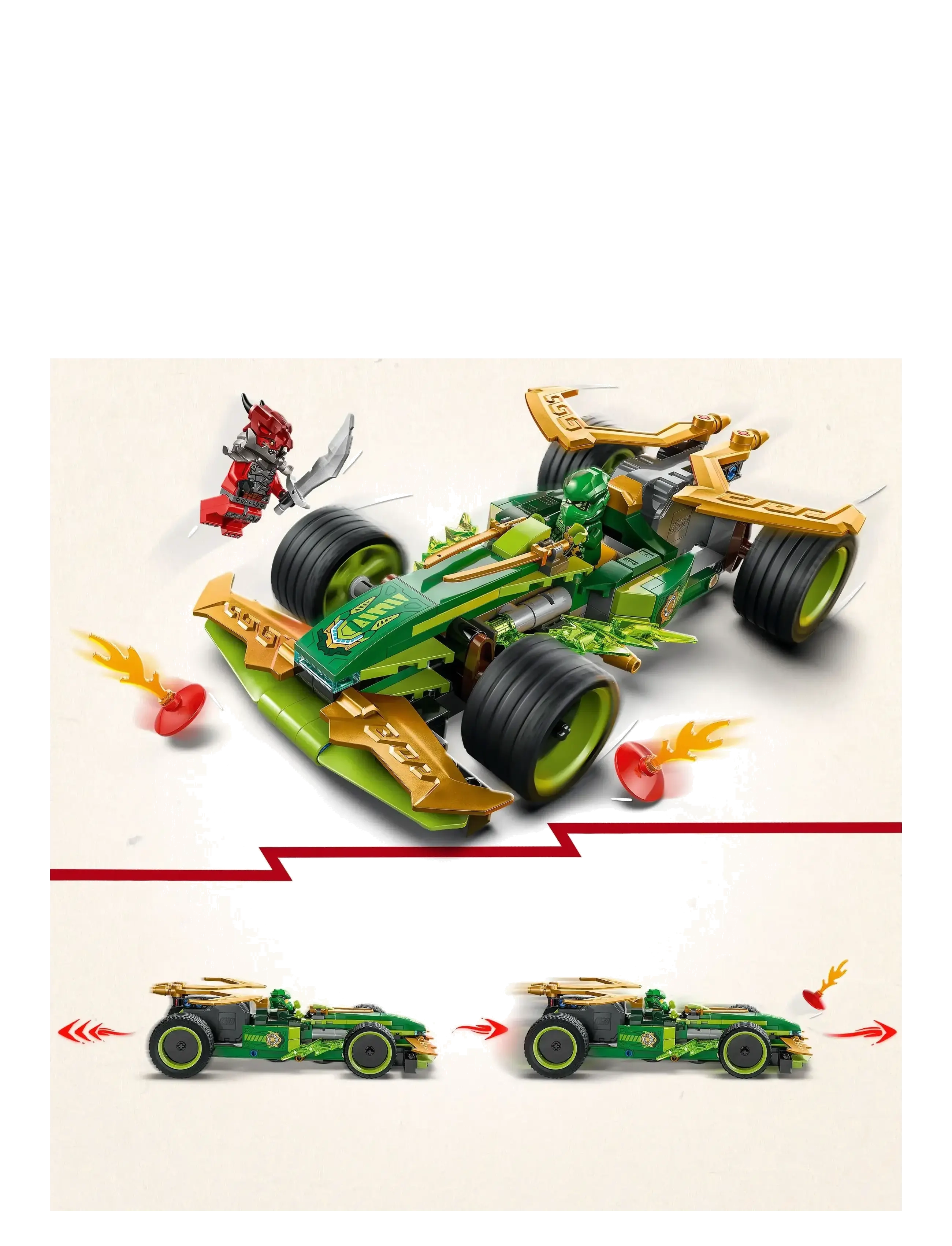 LEGO - Lloyds pull back-racerbil 71828 - lego® ninjago® - multi - 3