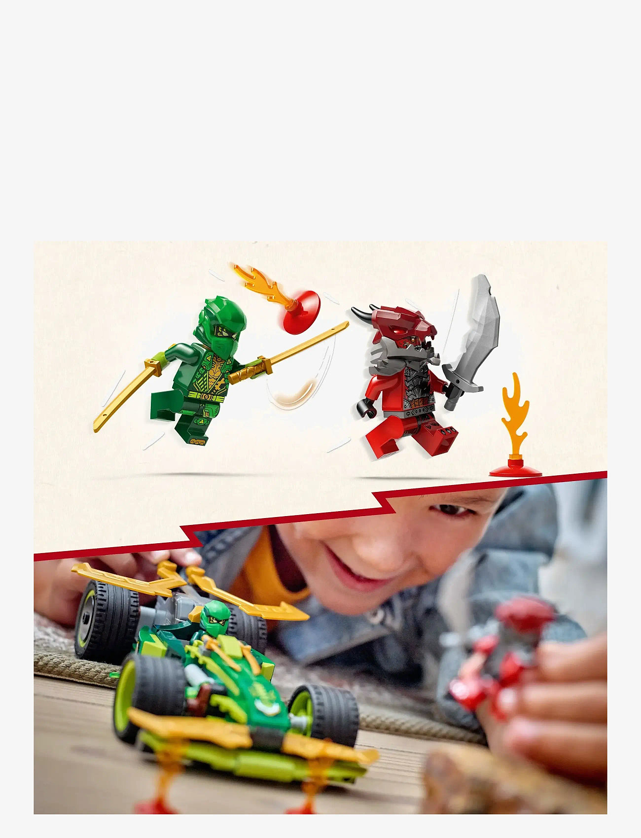 LEGO - Lloyd’s Pull-Back Race Car Pretend Play Toy Set 71828 - lego ninjago - multi - 4