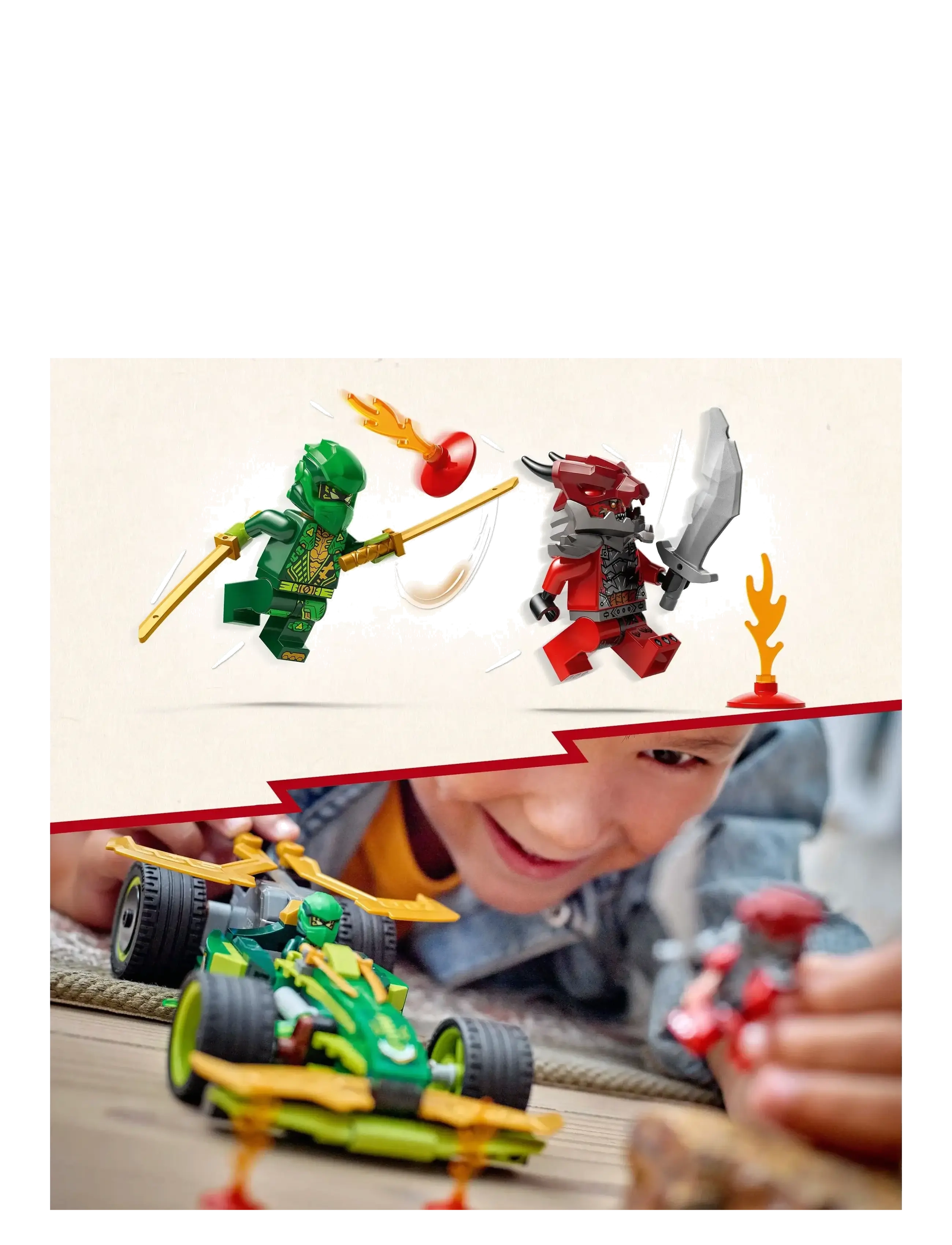 LEGO - Lloyds pull back-racerbil 71828 - lego® ninjago® - multi - 4