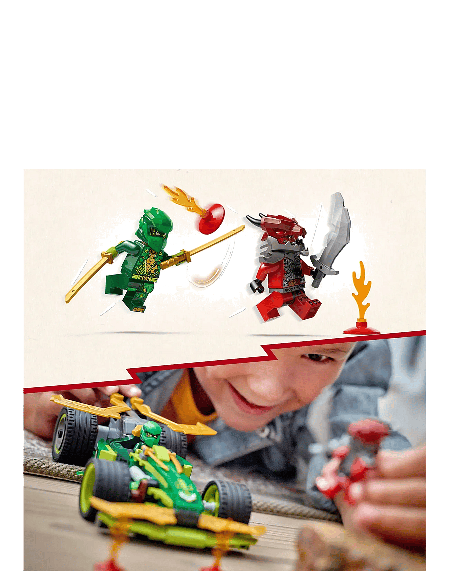 LEGO - Lloyd’s Pull-Back Race Car Pretend Play Toy Set 71828 - lego® ninjago® - multi - 4