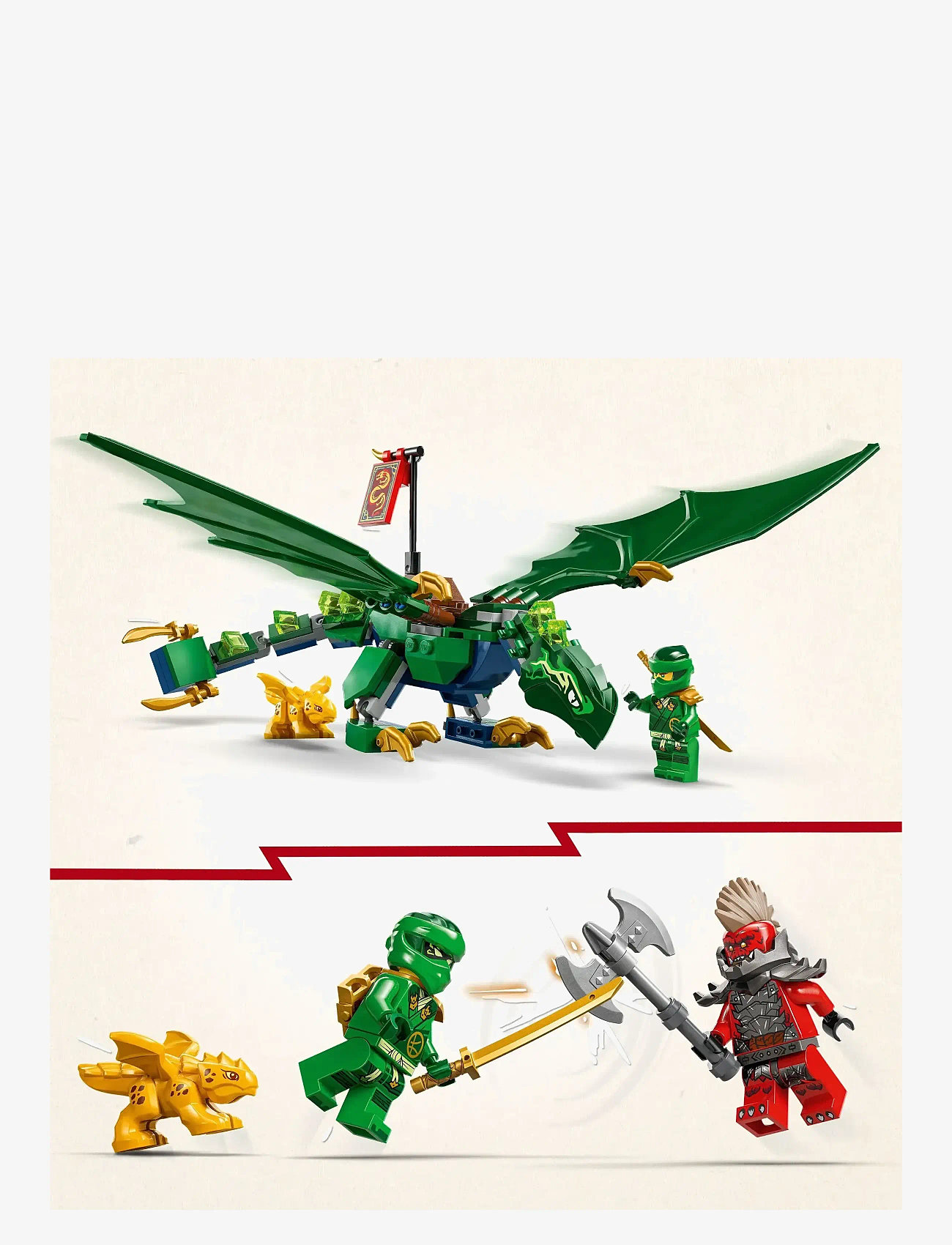 LEGO - Lloyd’s Green Forest Dragon Toy 71829 - lego ninjago - multi - 2