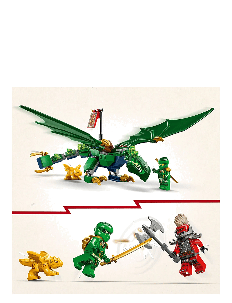 LEGO - Lloyd’s Green Forest Dragon Toy 71829 - lego ninjago - multi - 2