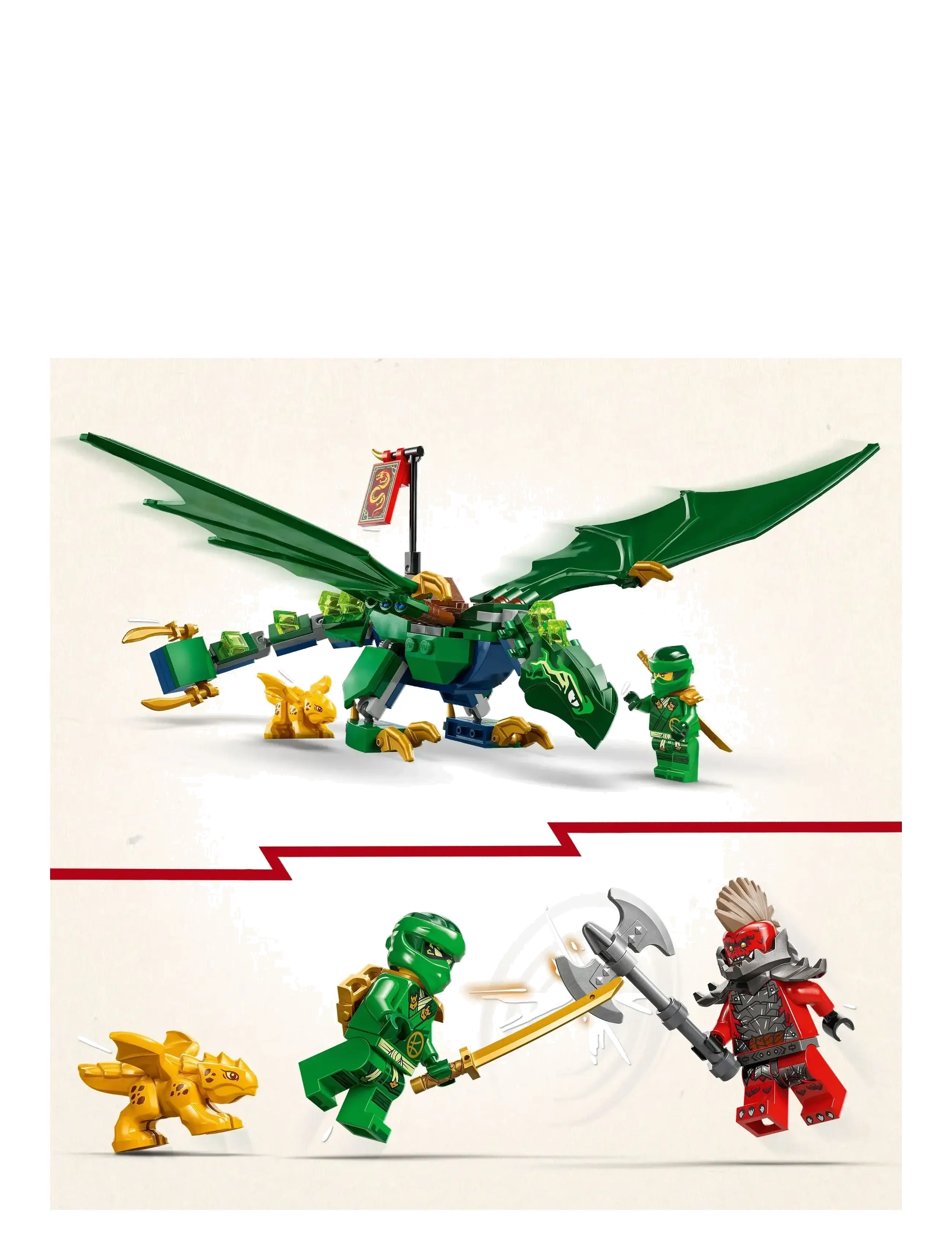 LEGO - Lloyd’s Green Forest Dragon Toy 71829 - lego ninjago - multi - 2