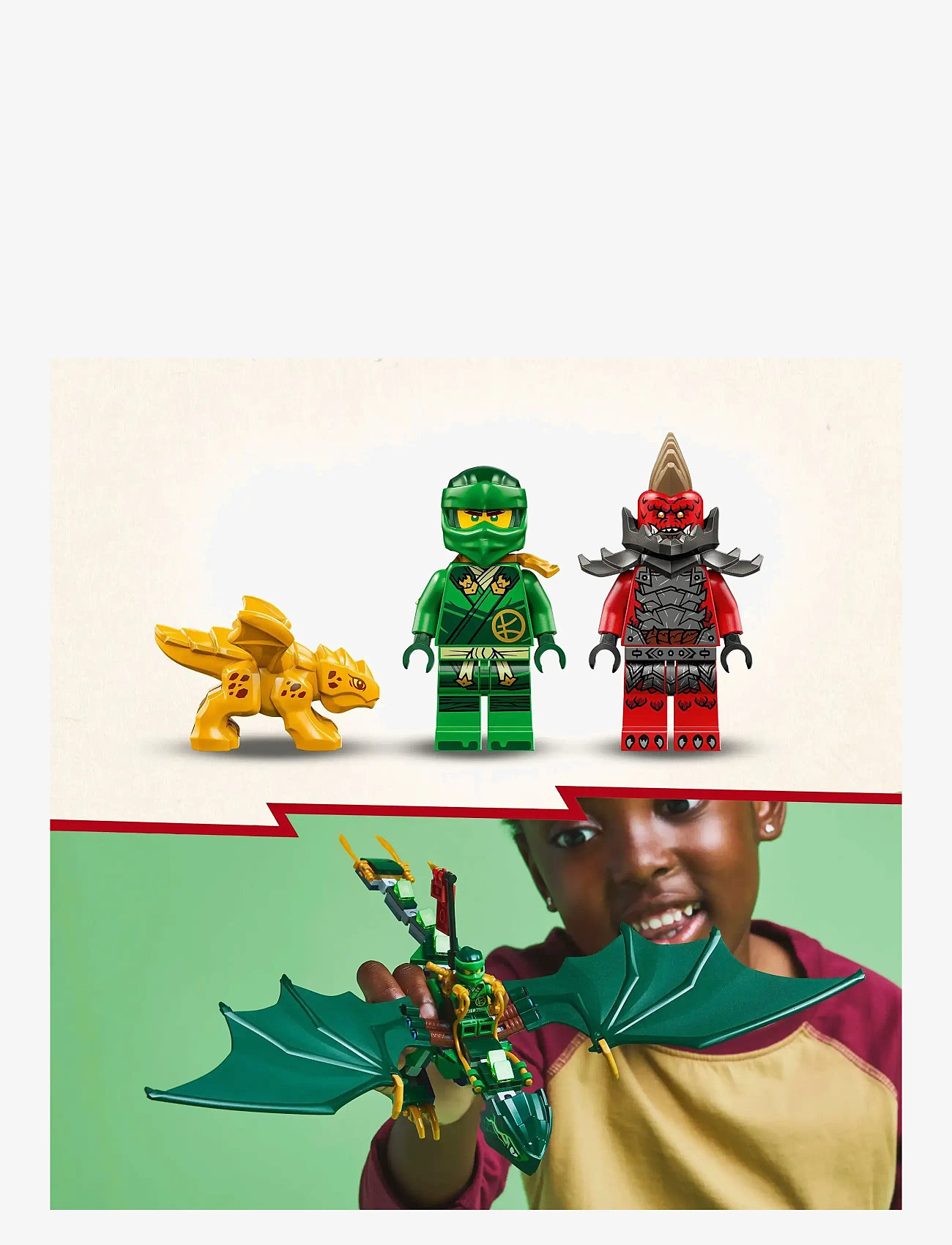 LEGO - Lloyd’s Green Forest Dragon Toy 71829 - lego ninjago - multi - 3