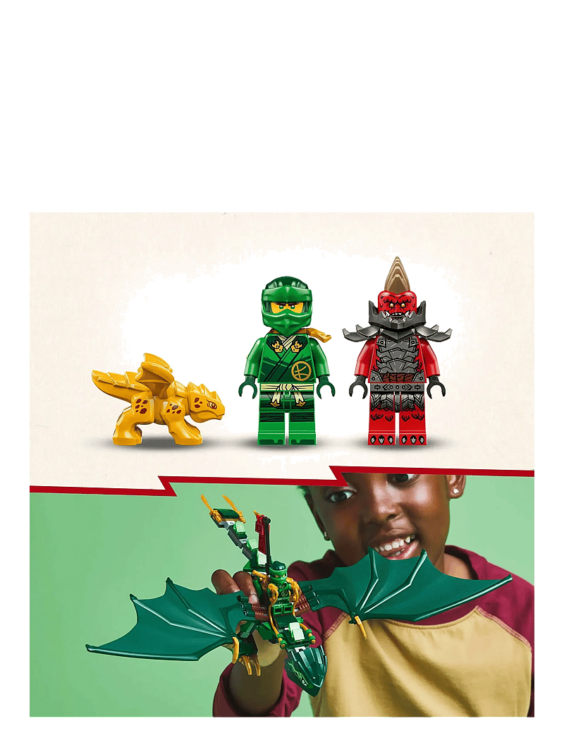 LEGO - Lloyd’s Green Forest Dragon Toy 71829 - lego ninjago - multi - 3
