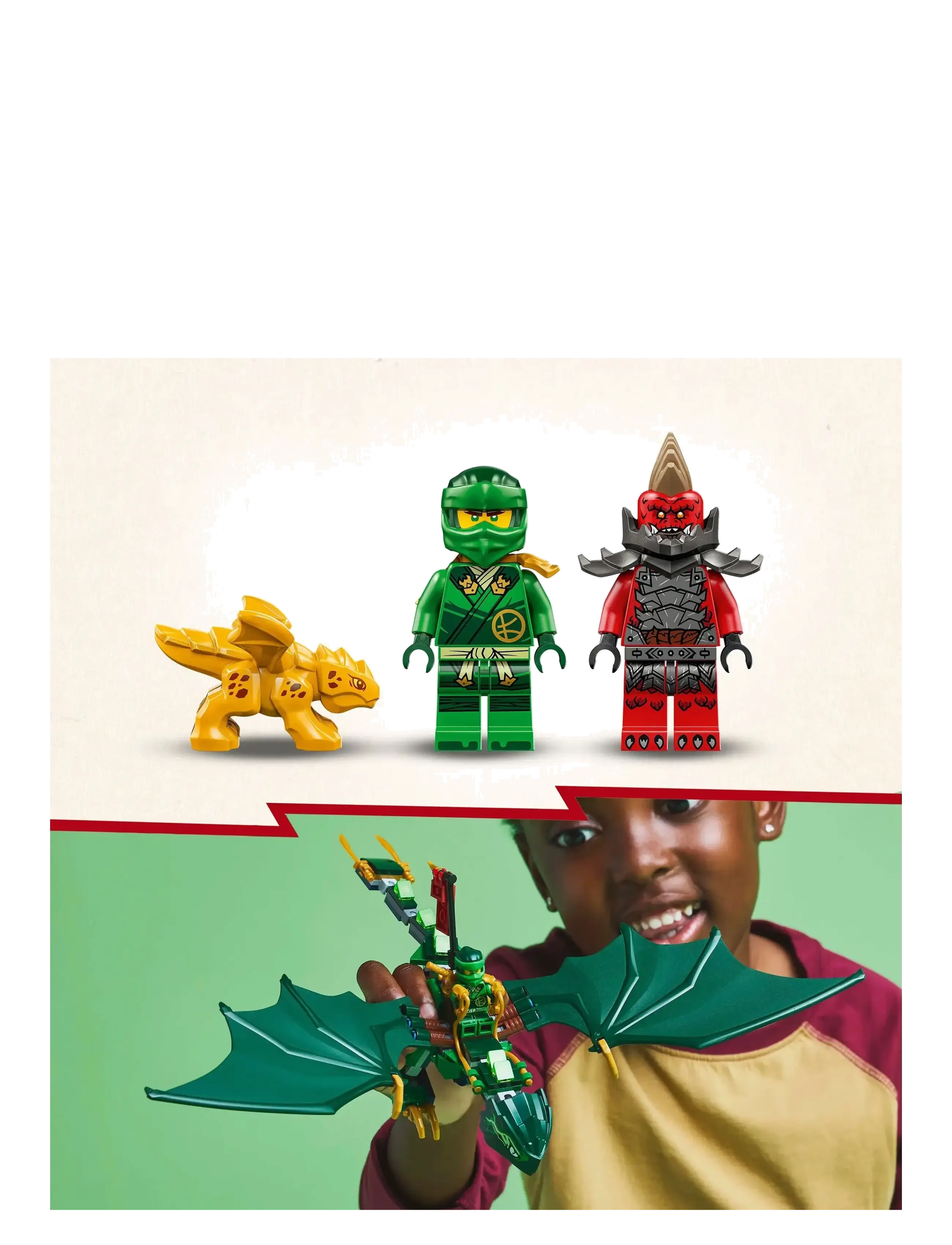 LEGO - Lloyd’s Green Forest Dragon Toy 71829 - lego ninjago - multi - 3