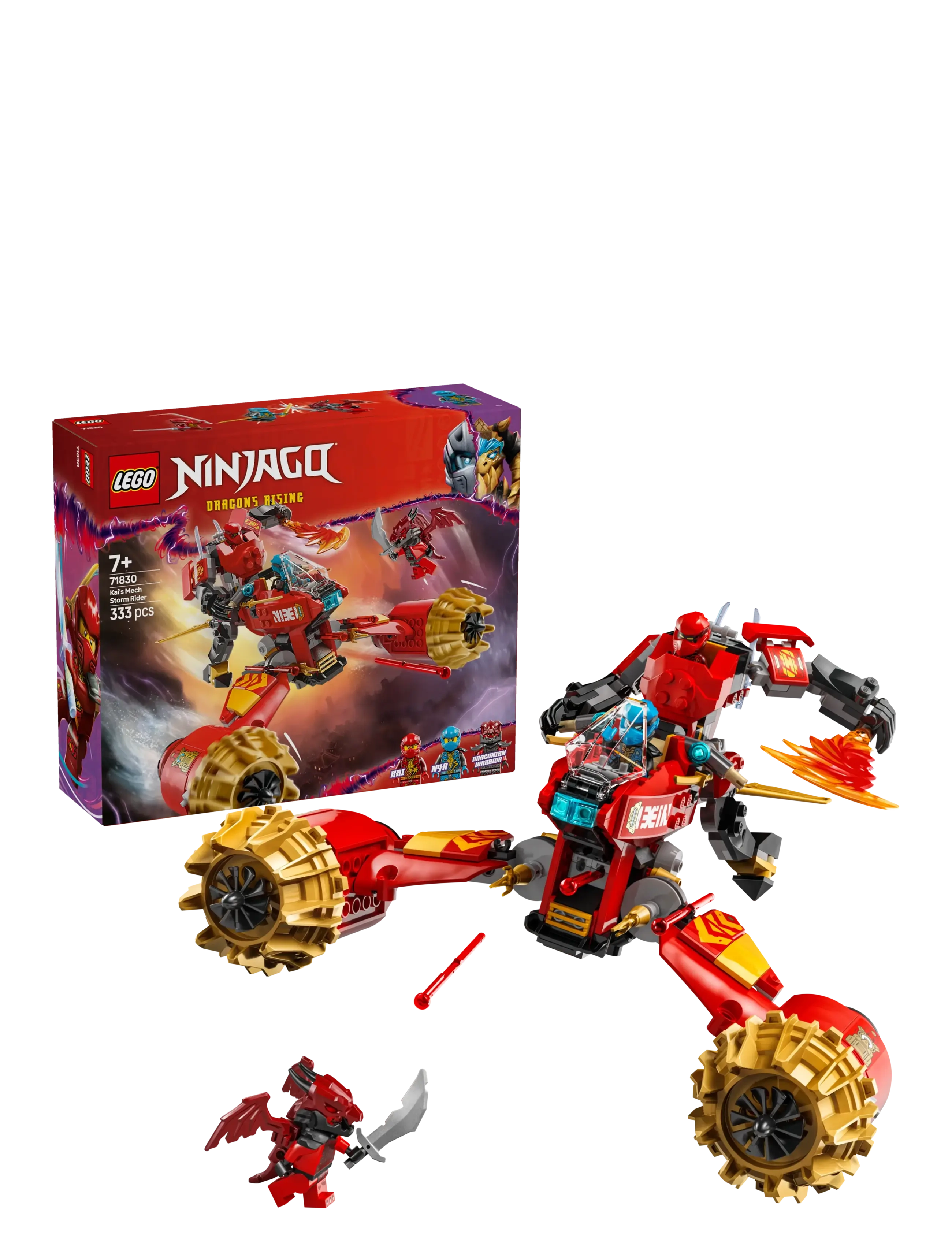 LEGO Kais Storm Rider-Mech 71830, One Size, Multi/patterned, Lego Legetøj > Lego ninjago, Børn