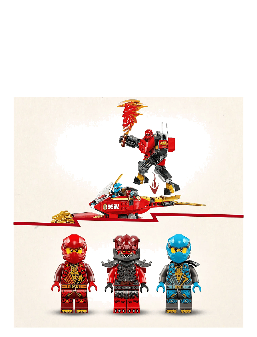 LEGO - Kai’s Mech Storm Rider Combo Ninja Toy 71830 - lego ninjago - multi - 4