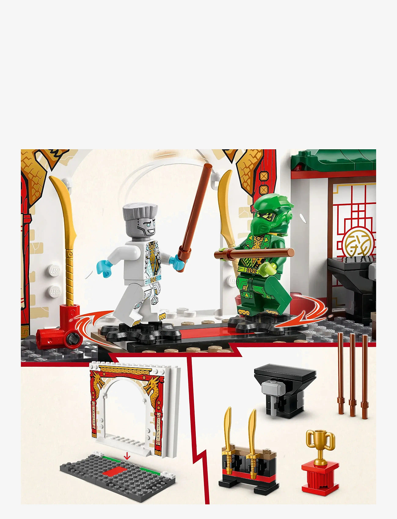 LEGO - Ninja Spinjitzu Temple Action Toy Playset 71831 - lego® ninjago® - multi - 3
