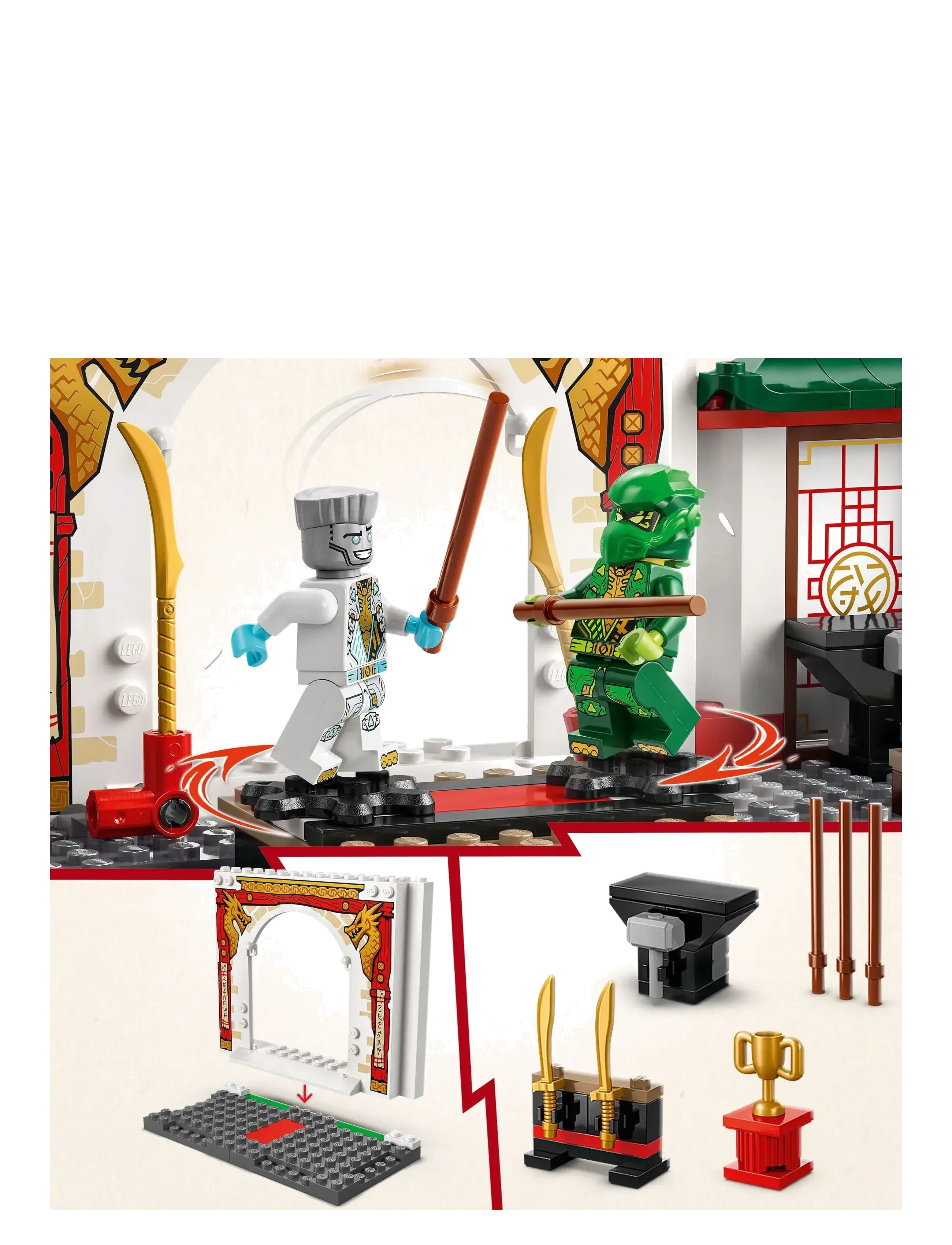 LEGO - Ninja Spinjitzu Temple Action Toy Playset 71831 - lego® ninjago® - multi - 3