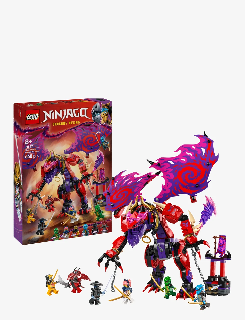 LEGO - Thunderfang Dragon of Chaos Ninja Toy Set 71832 - lego ninjago - multi - 0