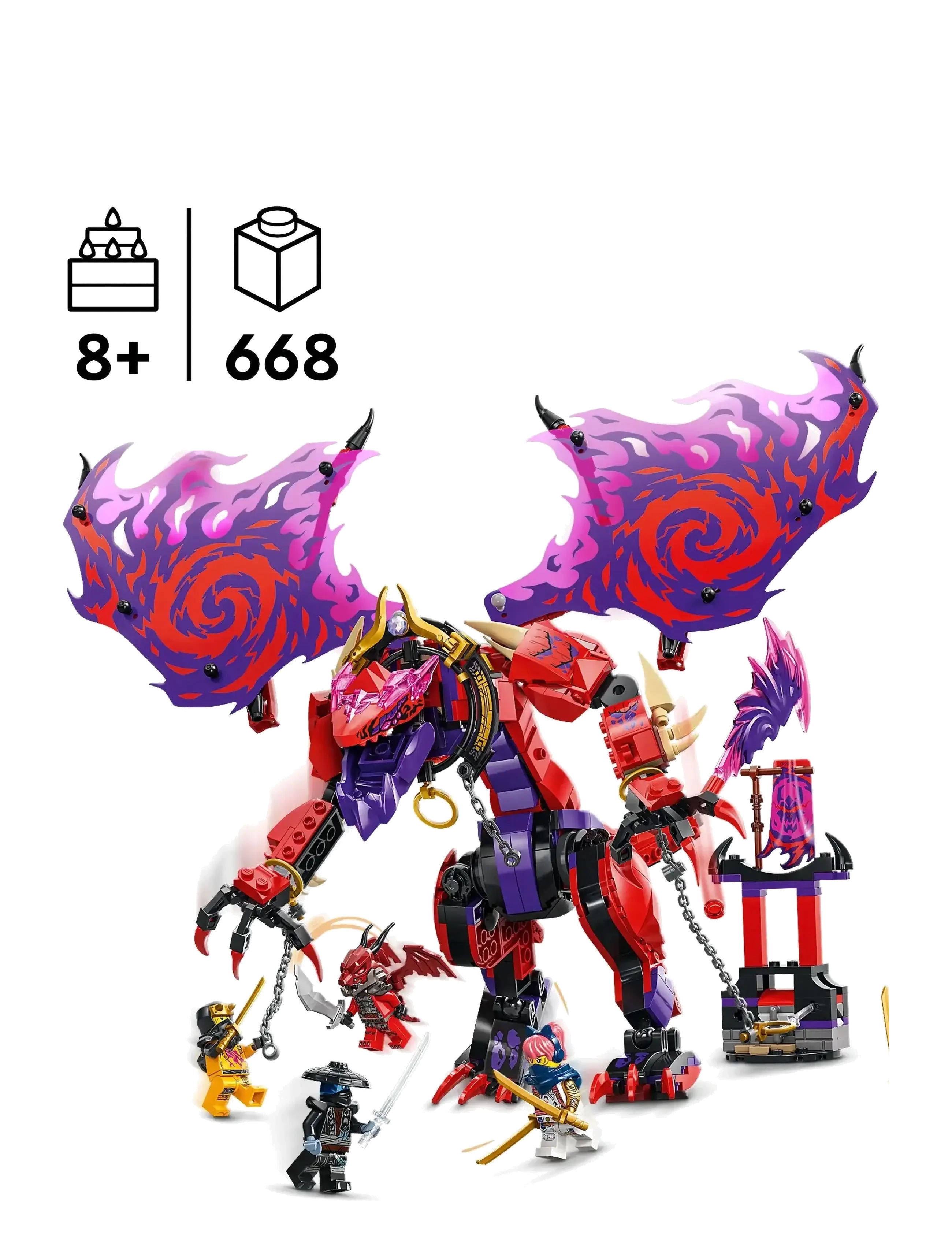LEGO - Thunderfang Dragon of Chaos Ninja Toy Set 71832 - lego ninjago - multi - 1