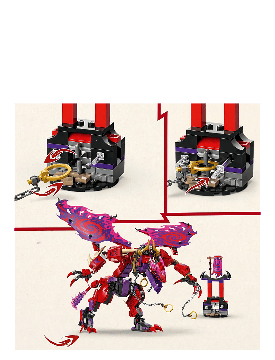 LEGO - Thunderfang Dragon of Chaos Ninja Toy Set 71832 - lego ninjago - multi - 4