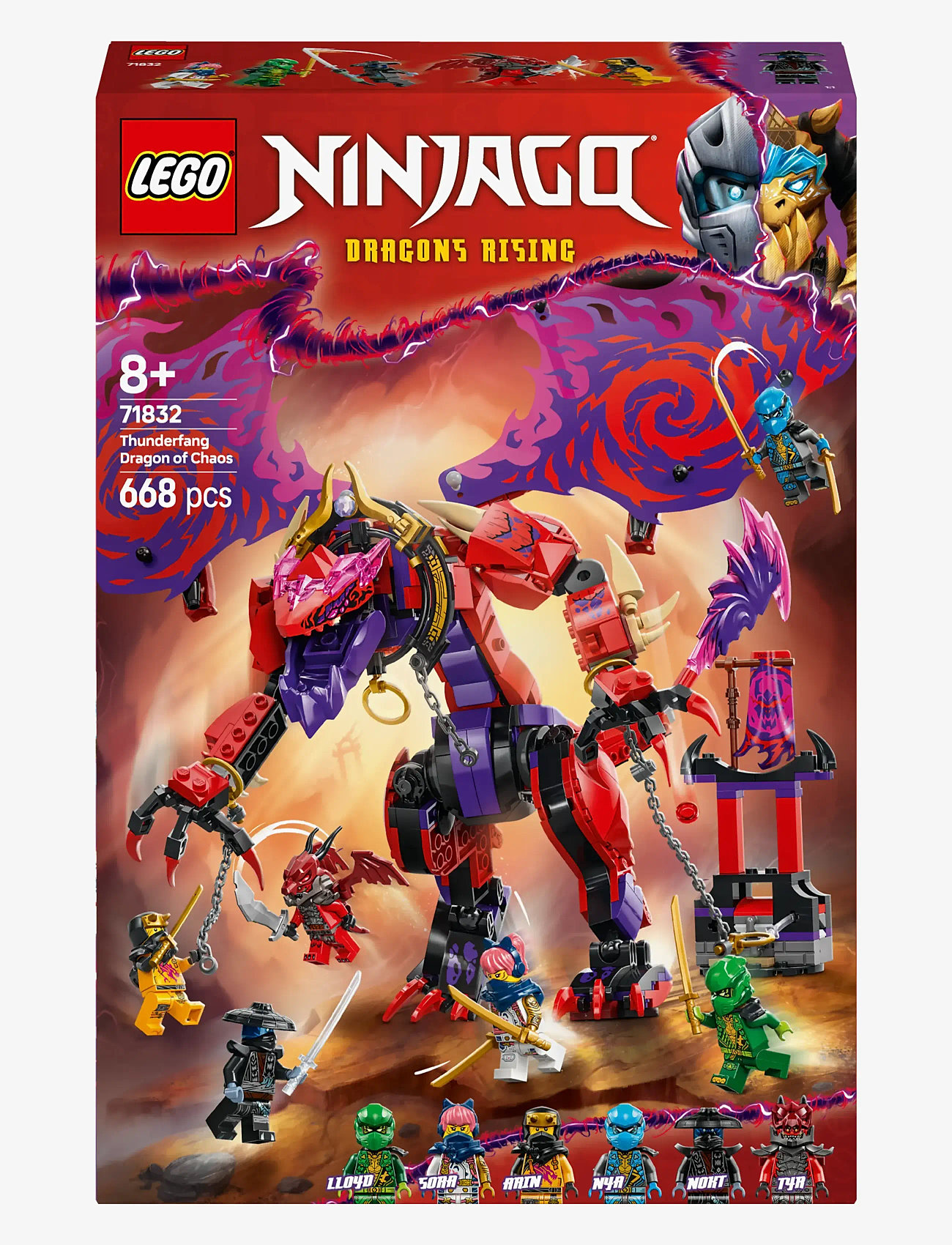 LEGO - Thunderfang Dragon of Chaos Ninja Toy Set 71832 - lego ninjago - multi - 5
