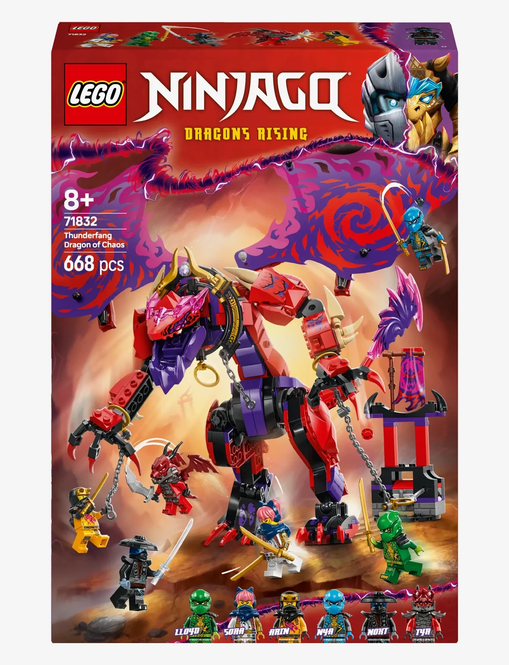 LEGO - Thunderfang Dragon of Chaos Ninja Toy Set 71832 - lego ninjago - multi - 5