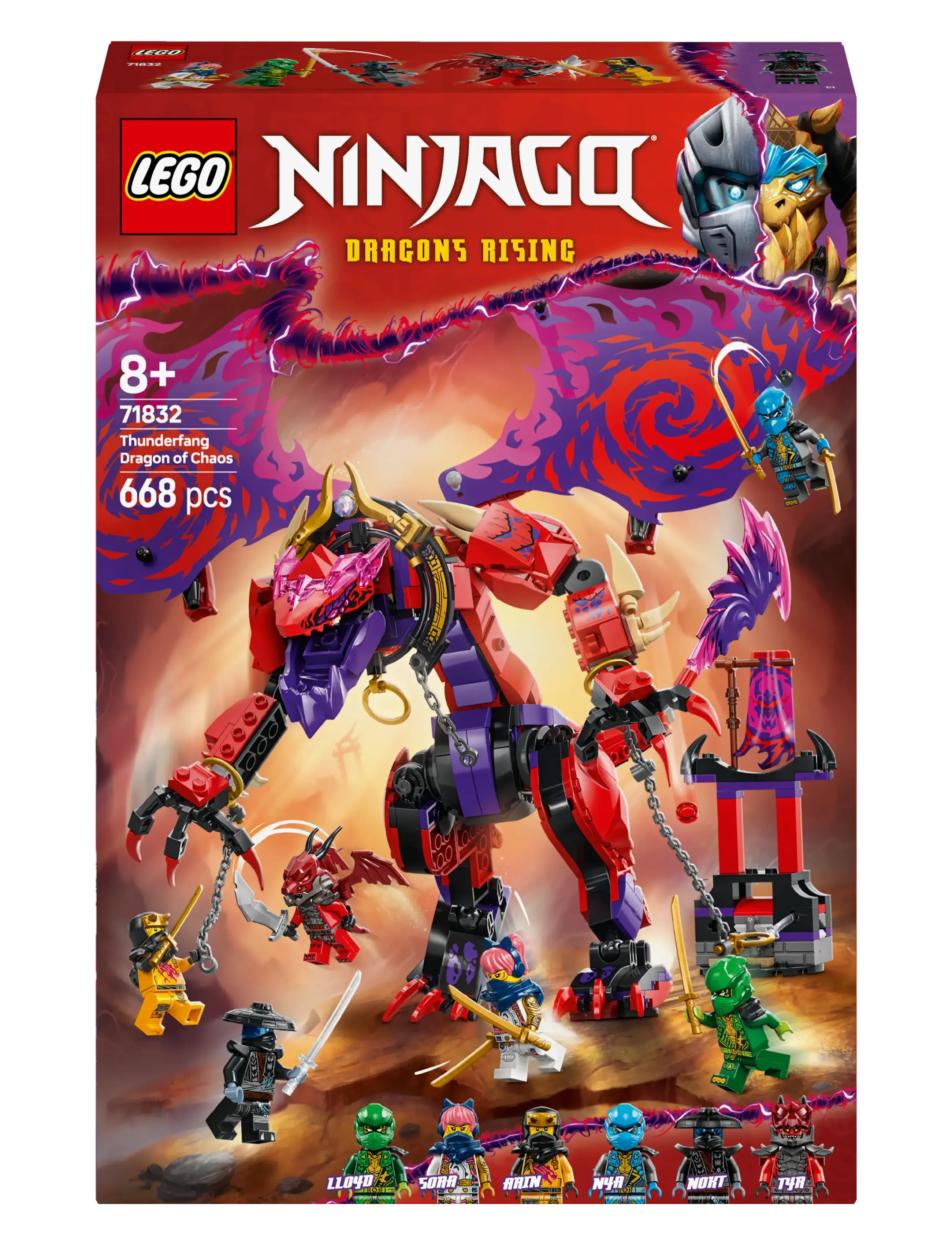 LEGO - Thunderfang Dragon of Chaos Ninja Toy Set 71832 - lego ninjago - multi - 5